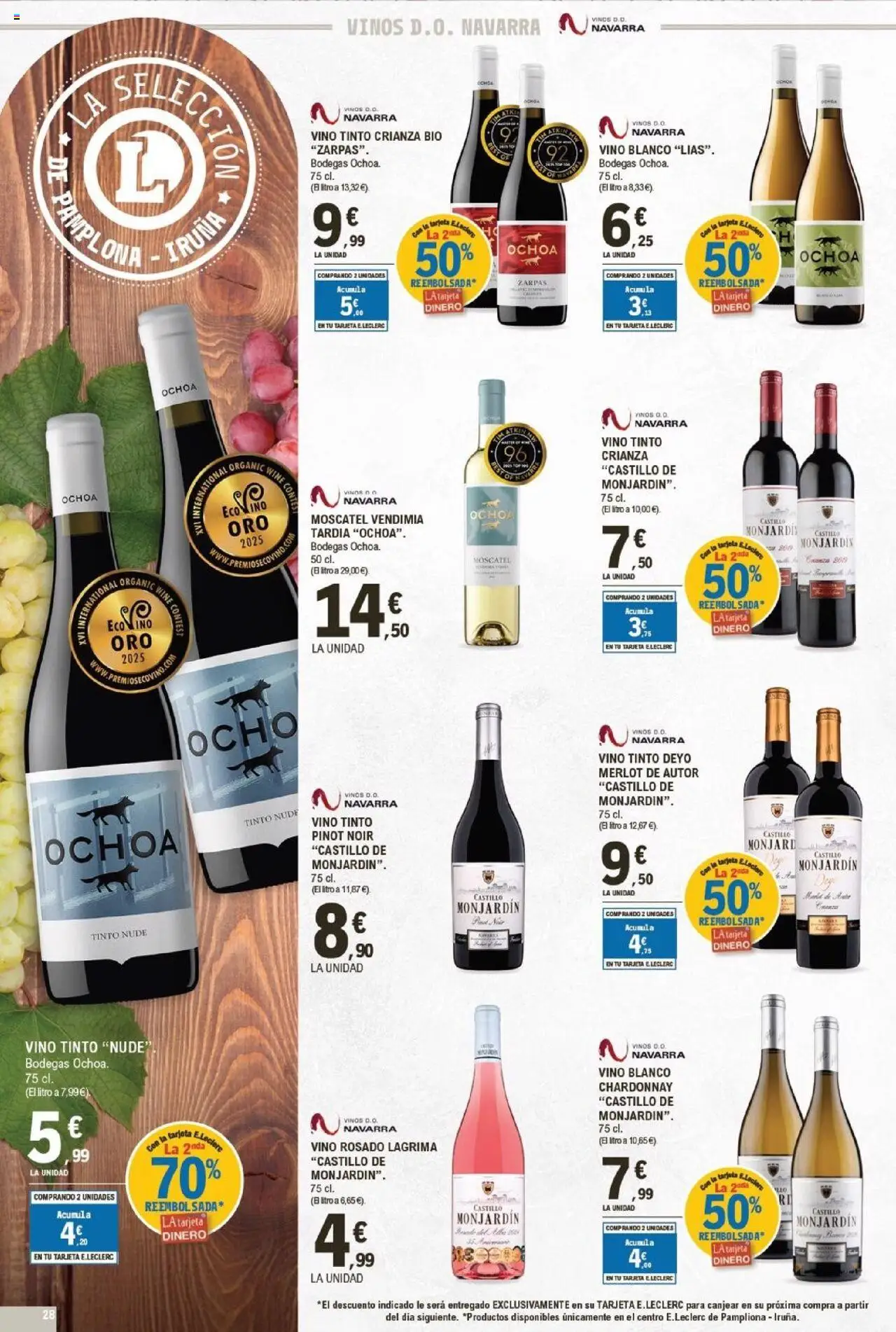 E.Leclerc folleto │ válido desde el 01.10.2025 | Página: 28 | Productos: Vino rosado, Vino