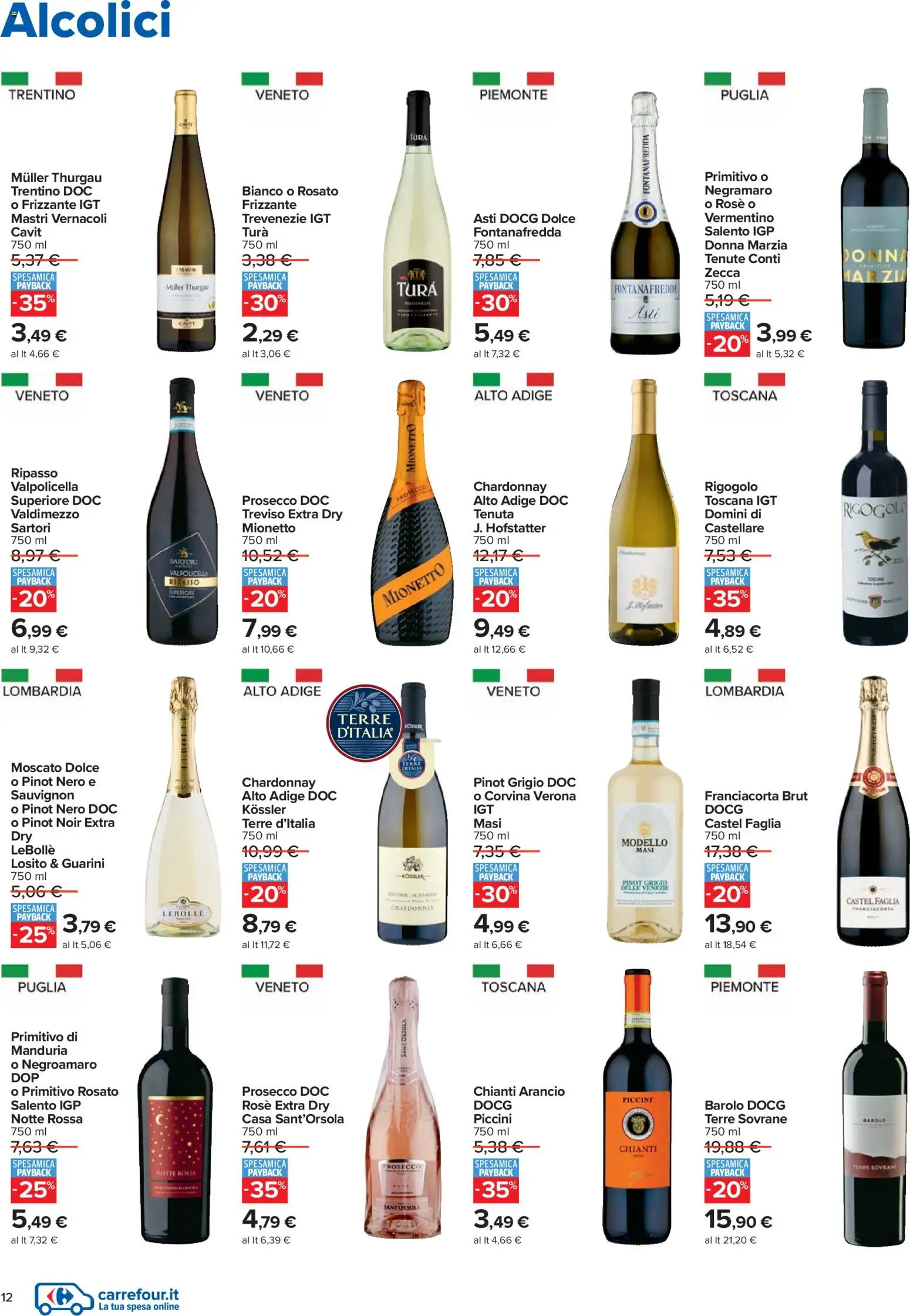 Volantino Carrefour del 27.12.2025 | Pagina: 12 | Prodotti: Prosecco