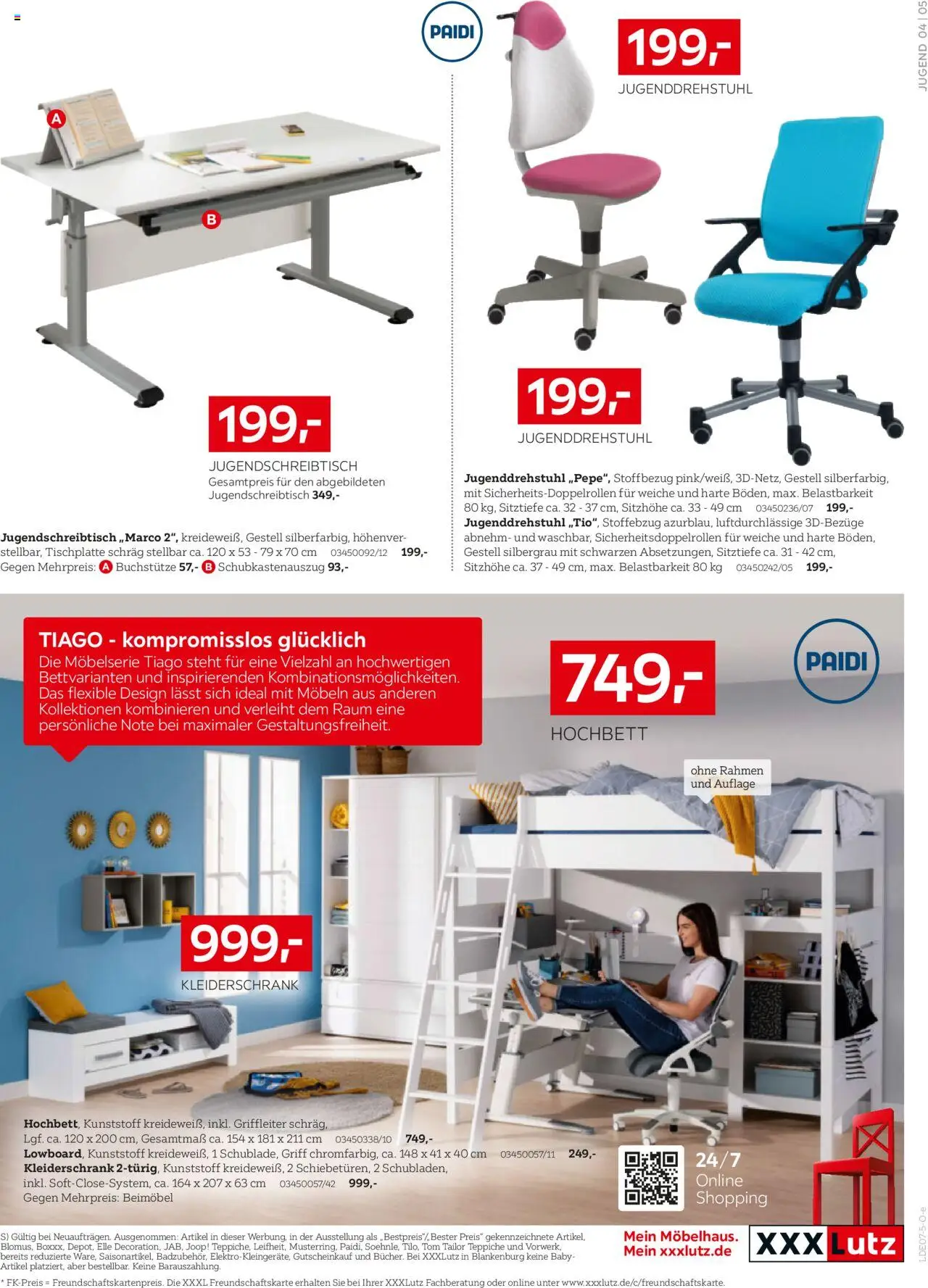 XXXL Lutz Jugendzimmer Spezial - gültig ab dem 21.07.2025 | Seite: 5 | Produkte: Kleiderschrank