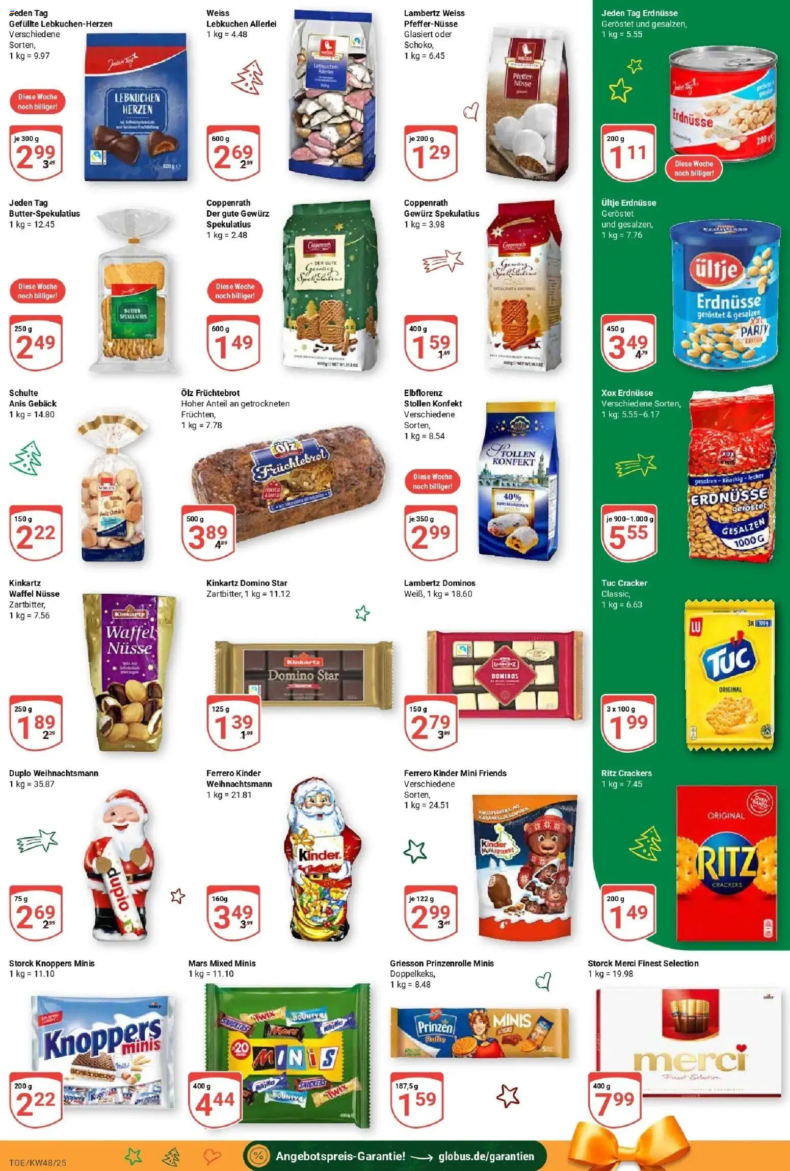 Globus prospekt Tönisvorst	 – gültig ab 23.11.2025 | Seite: 19 | Produkte: Ultje erdnusse, Mars, Knoppers, Nüsse
