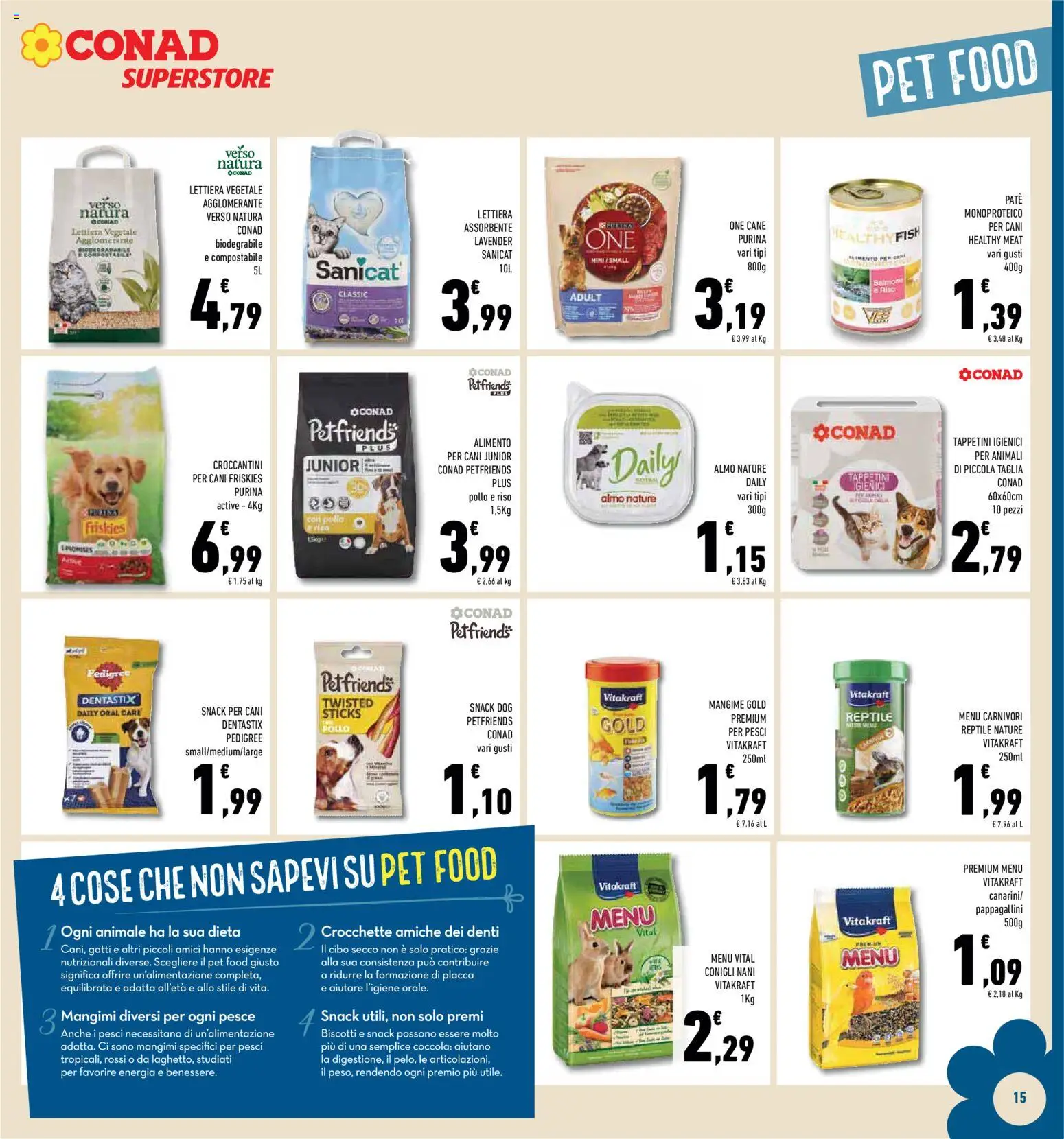 Volantino Conad del 08.04.2026 | Pagina: 15 | Prodotti: Pollo, Riso, Pesce, Crocchette
