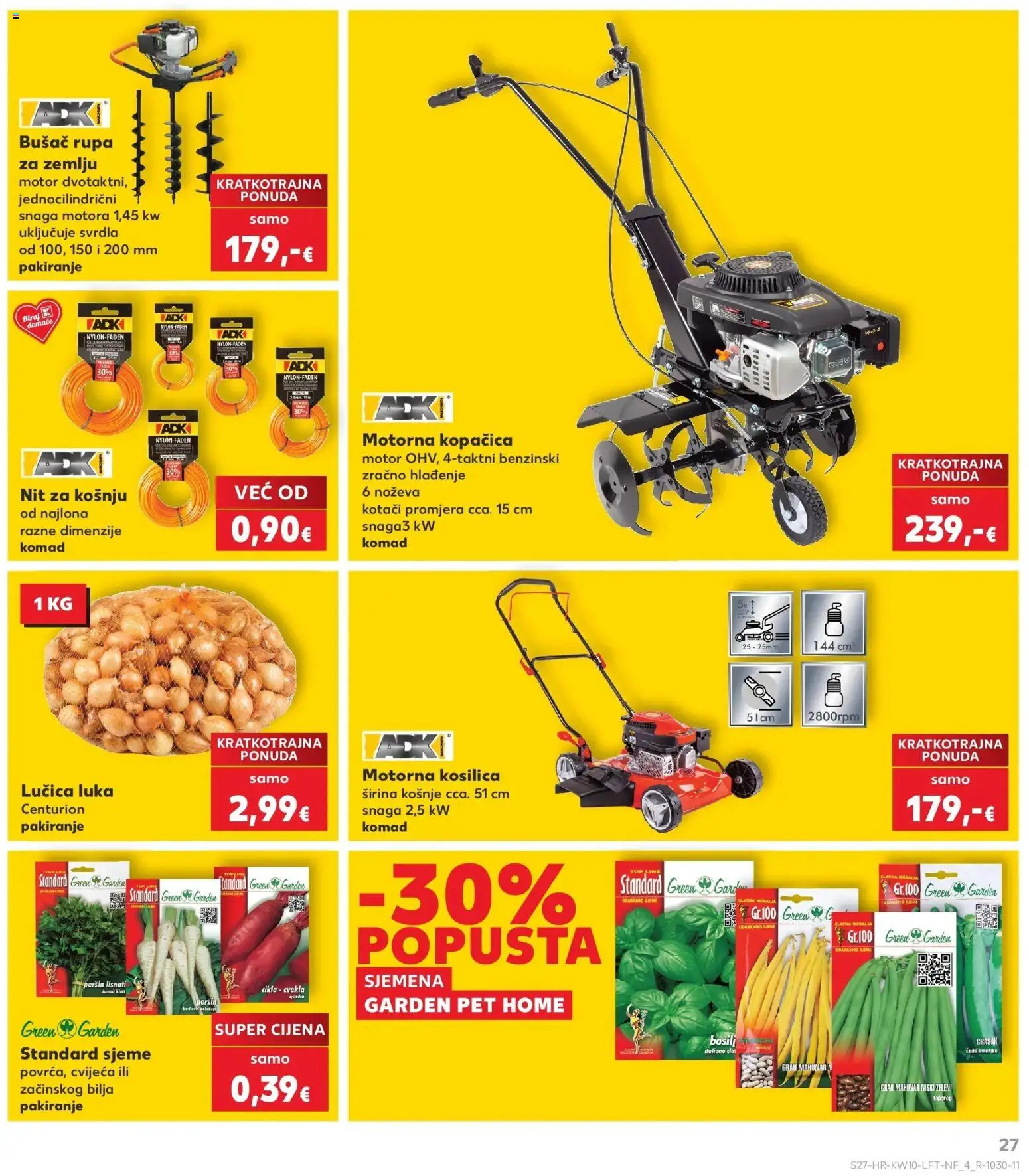 Kaufland katalog | vrijedi od 04.03.2026 | Stranica: 27 | Proizvodi: Kosilica, Grah, Cikla, Peršin
