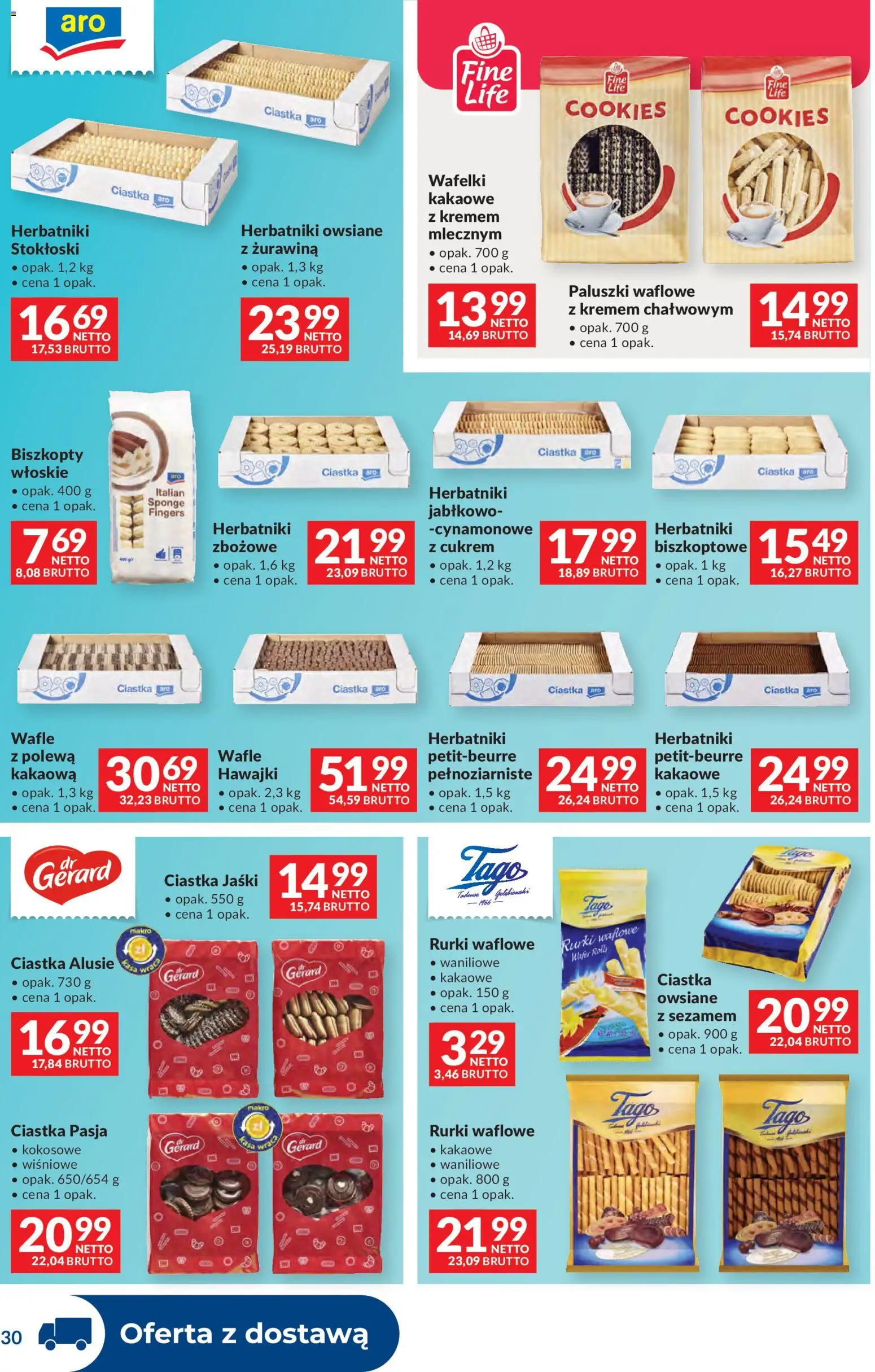 Makro Gazetka - Dystrybucja do sklepów od 11.11.2025 | Strona: 30 | Produkty: Wafle, Herbatniki, Paluszki, Ciastka