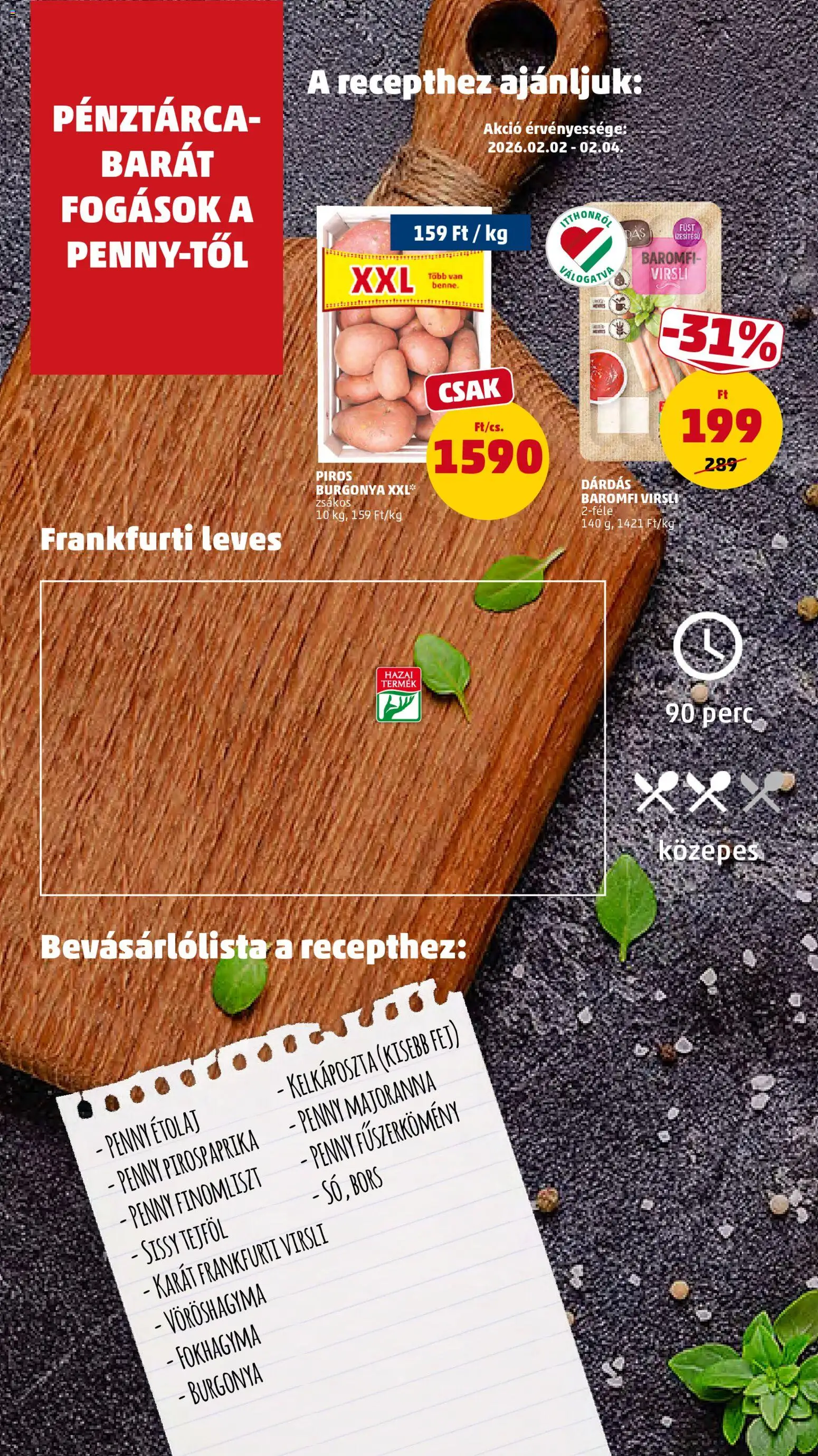 PENNY akciós ujság - amely érvényes a következő dátumtól: 29.01.2026 | Oldal: 8 | Termékek: Fokhagyma, Burgonya, Étolaj, Tejföl
