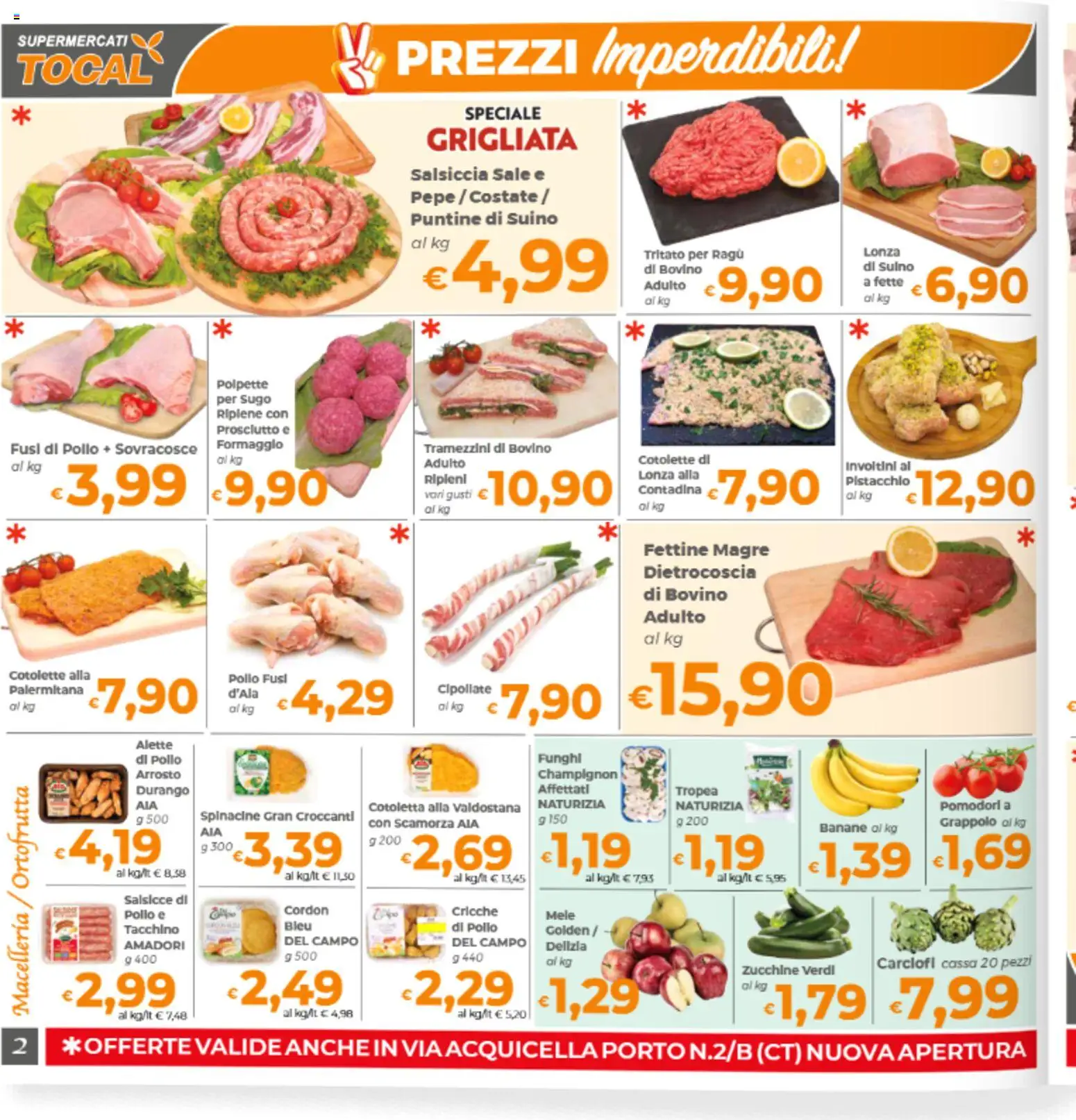 Volantino Tocal del 06.03.2026 | Pagina: 2 | Prodotti: Tacchino, Formaggio, Carciofi, Ragú