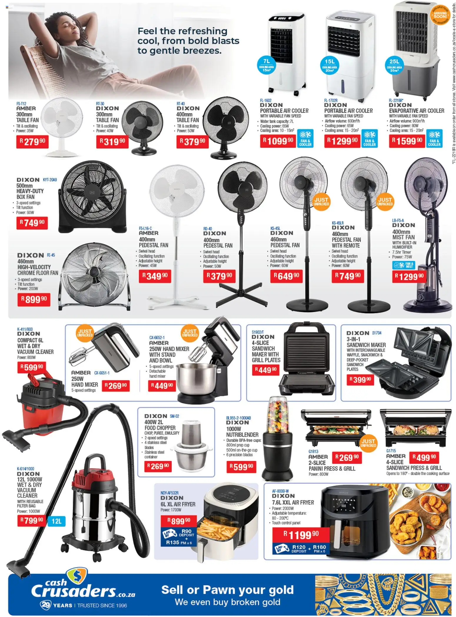 New Cash Crusaders catalogue – valid from 23.10.2025 | Page: 2 | Products: Tank, Sandwich maker, Cooler, Remote