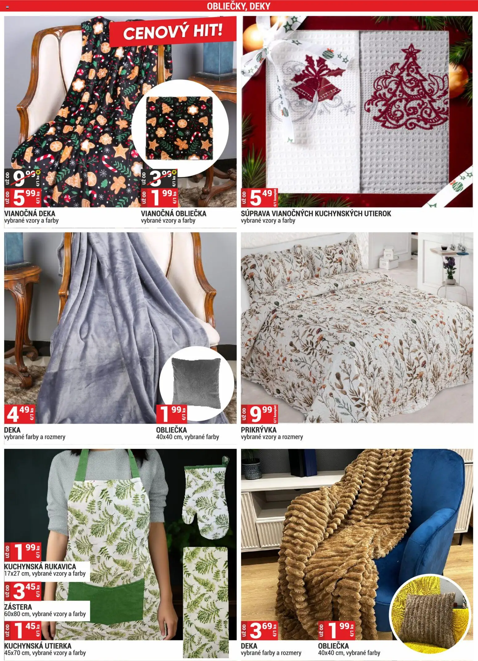 Nové Merkury Market akcie – leták je platný od 01.11.2025 | Strana: 9 | Produkty: Prikrývka, Deky