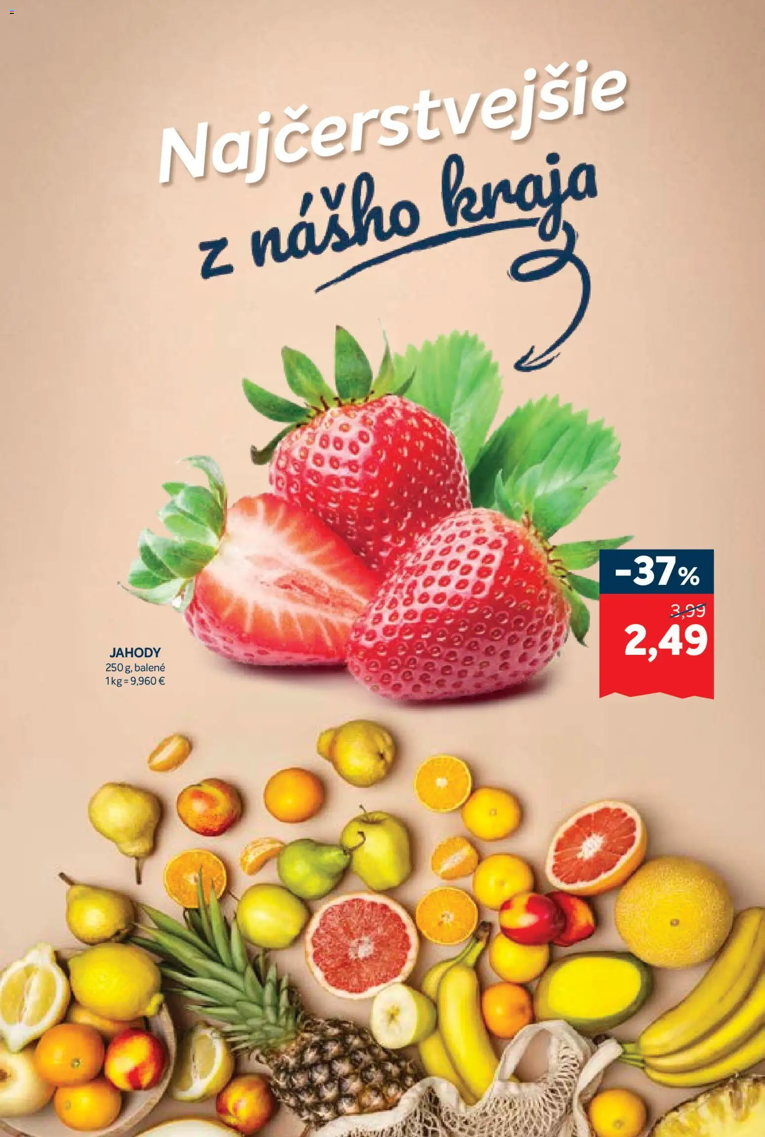 Nové Kraj akcie – leták je platný od 19.03.2026 | Strana: 3 | Produkty: Jahody
