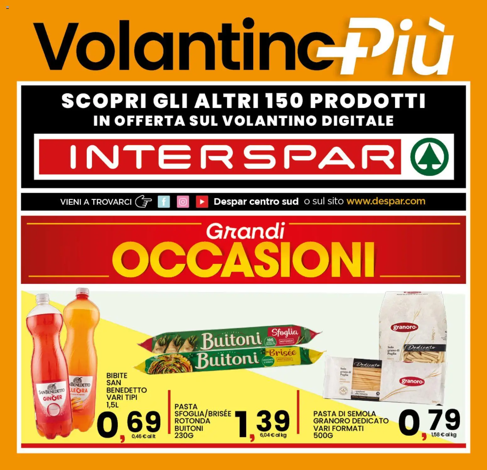 Volantino Interspar del 12.01.2026 | Pagina: 17 | Prodotti: Pasta, Bibite