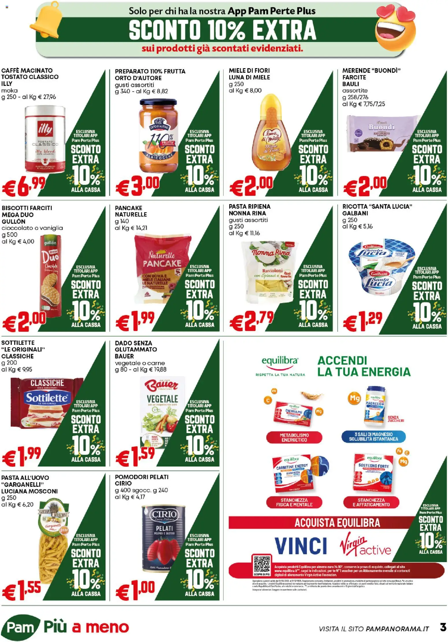 Volantino PAM del 06.11.2025 | Pagina: 3 | Prodotti: Cioccolato, Pasta, Albicocche, Macinato