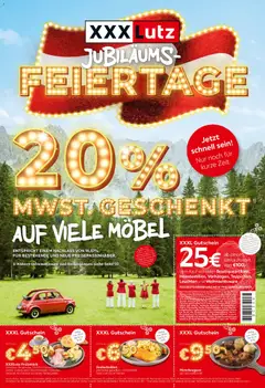 XXXLutz Jubiläums - Feiertage ab 28.10.2025 gültig