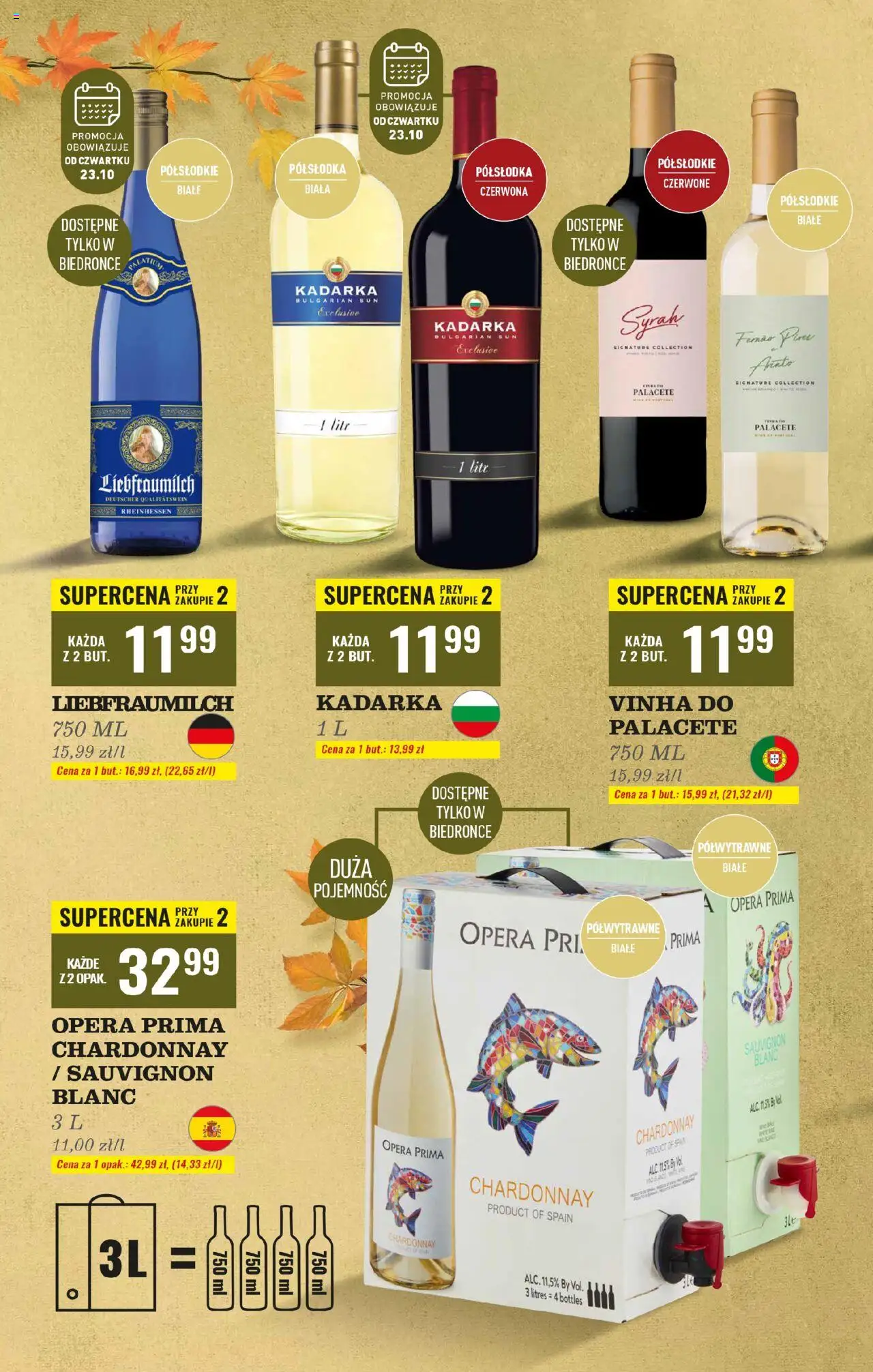 Biedronka gazetka - Czas na toast od 20.10.2025 | Strona: 12 | Produkty: Chardonnay