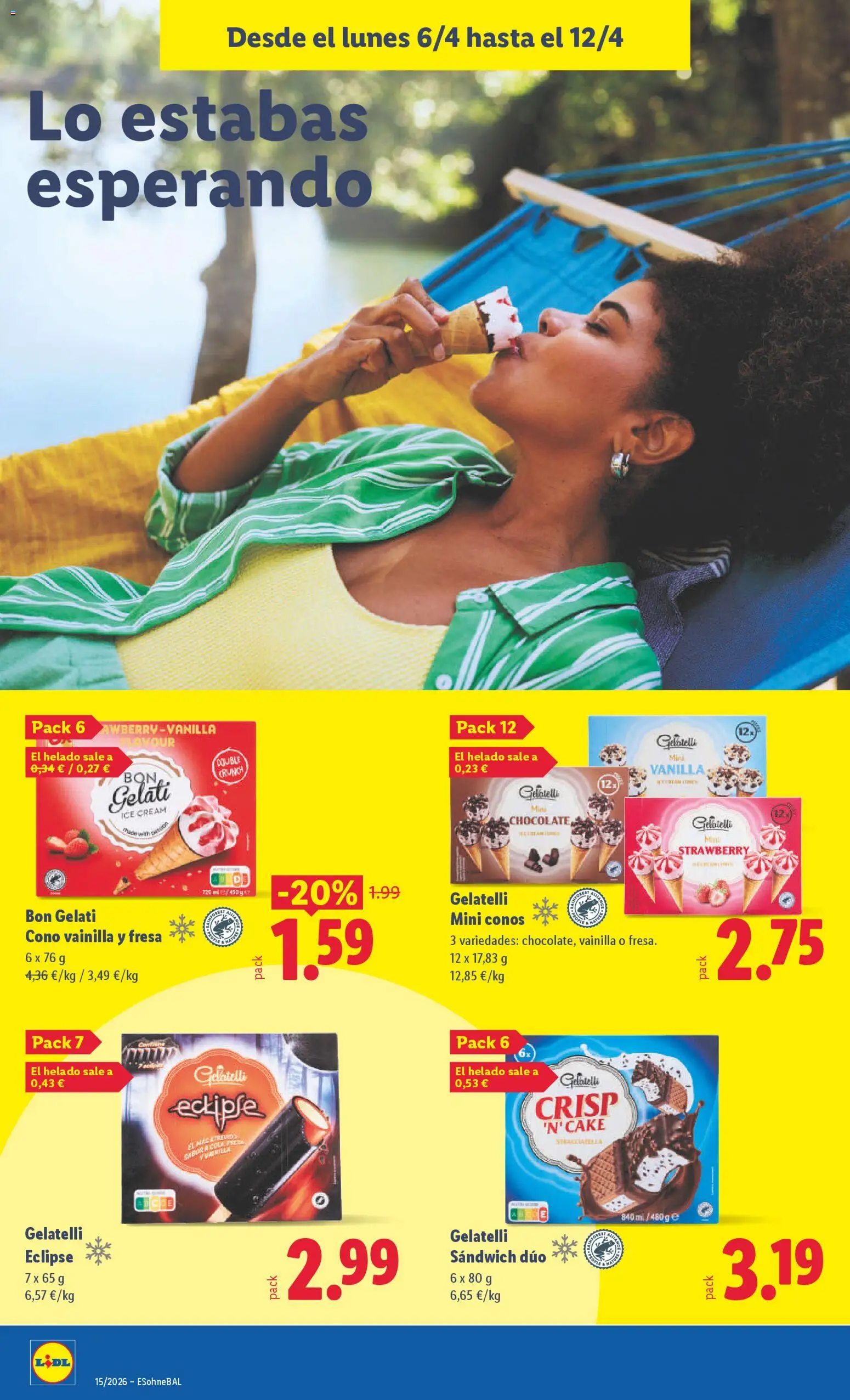 Lidl folleto │ válido desde el 06.04.2026 | Página: 18 | Productos: Chocolate, Helado