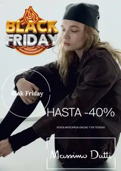 Vista previa Massimo Dutti Black Friday válido desde el 27.11.2025