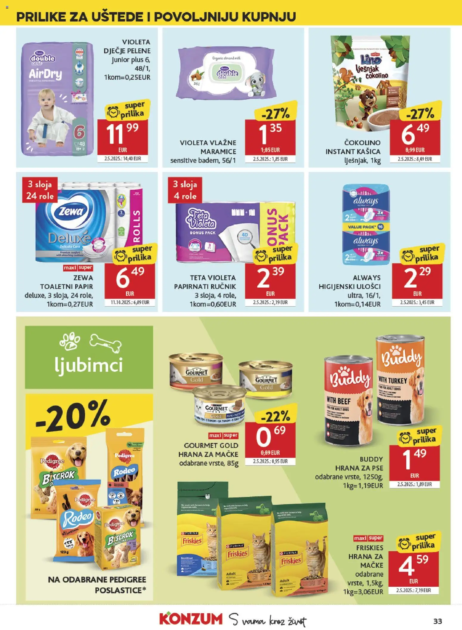 Konzum HR akciós ujság - amely érvényes a következő dátumtól: 04.03.2026 | Oldal: 33