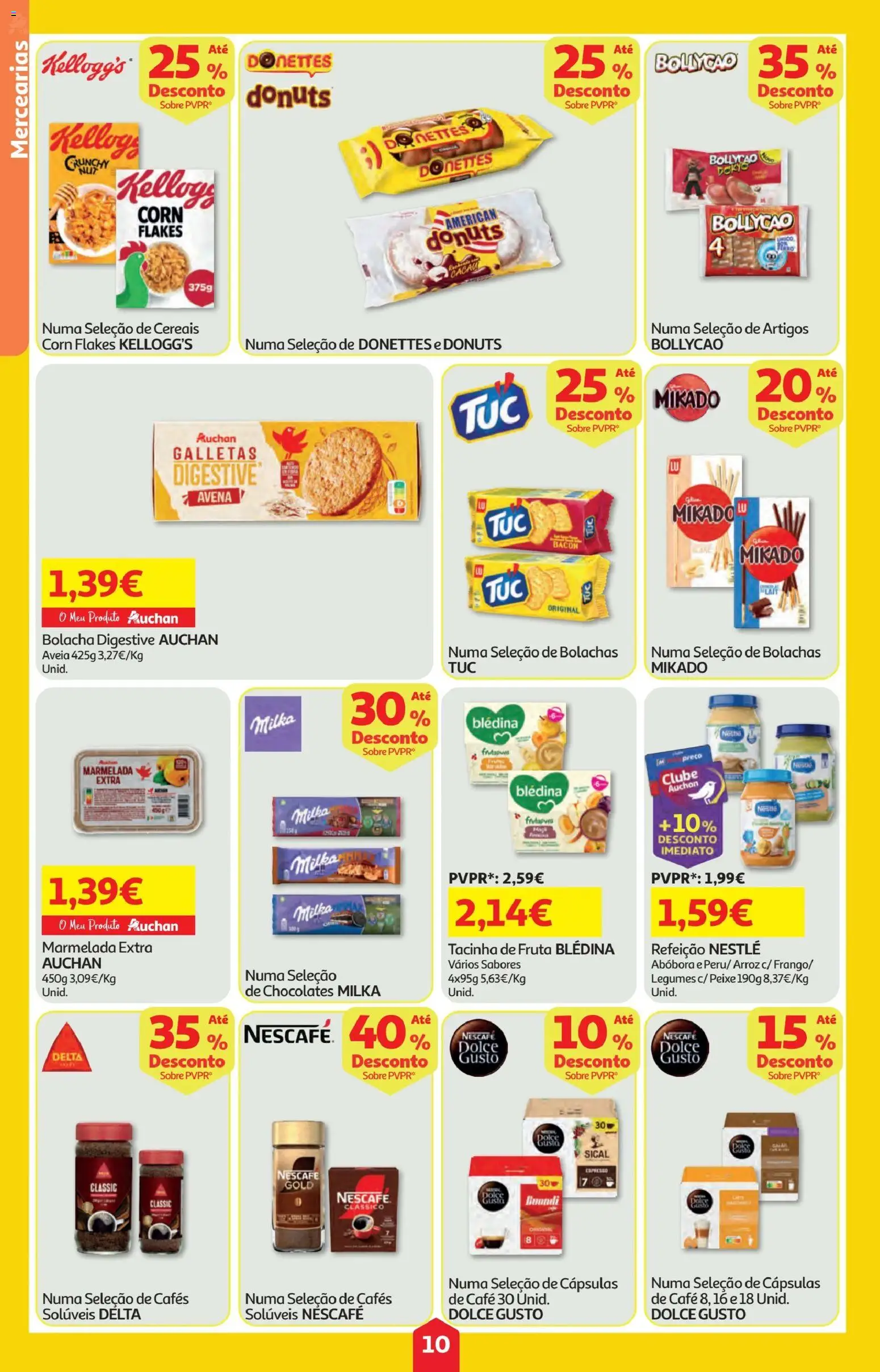 Minipreço folheto │ válido de 12.02.2026 | Página: 10 | Produtos: Marmelada, Chocolates, Abóbora, Dolce gusto