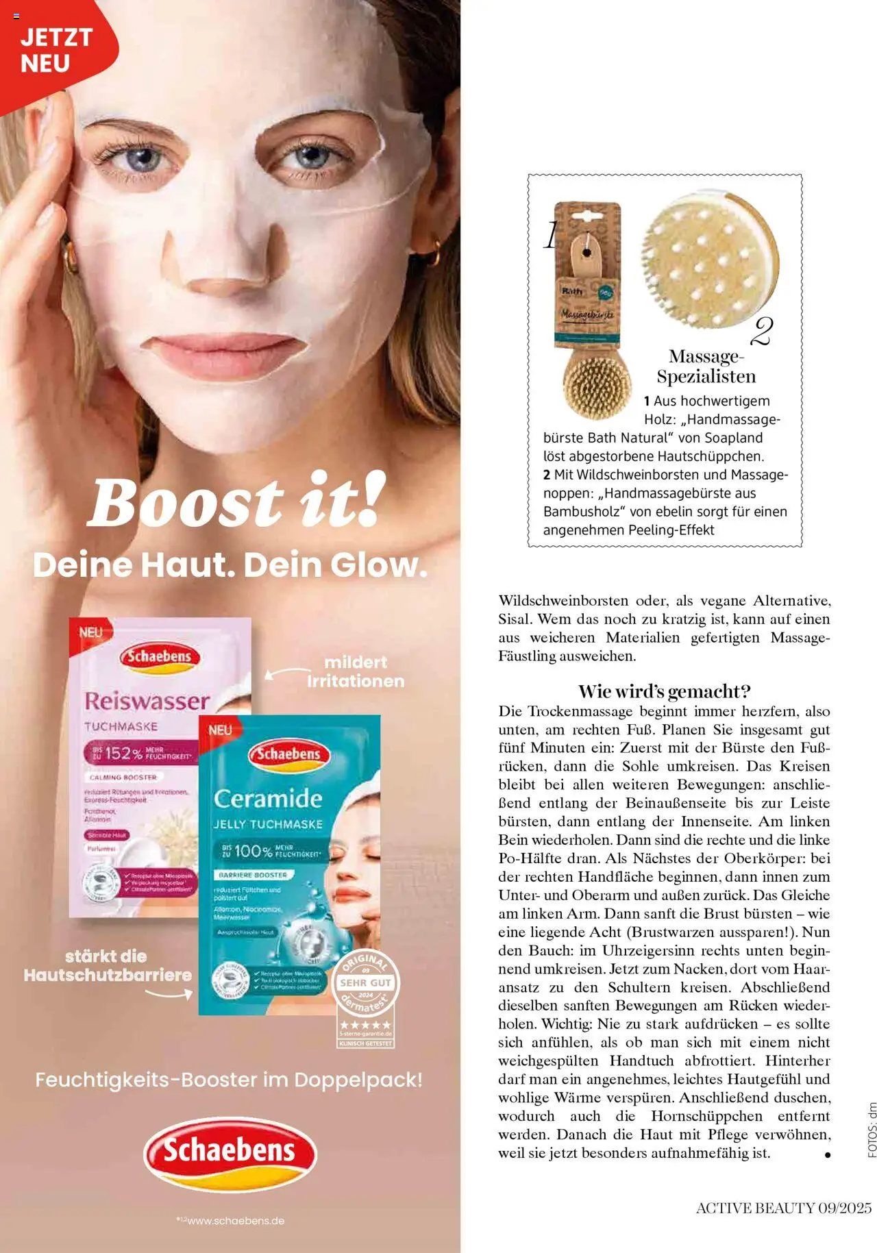 dm drogerie markt Active Beauty Magazin 09/2025 gültig ab 10.09.2025 | Seite: 30 | Produkte: Bürste