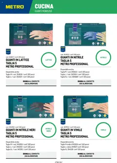 Anteprima del volantino Metro Detergenza Professionale catalogo valido a partire dal 11.09.2025 | Pagina: 32 | Prodotti: Guanti