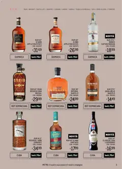 Anteprima del volantino Metro Spirits Collection catalogo valido a partire dal 06.11.2025 | Pagina: 3 | Prodotti: Gin, Vodka, Whisky, Rum