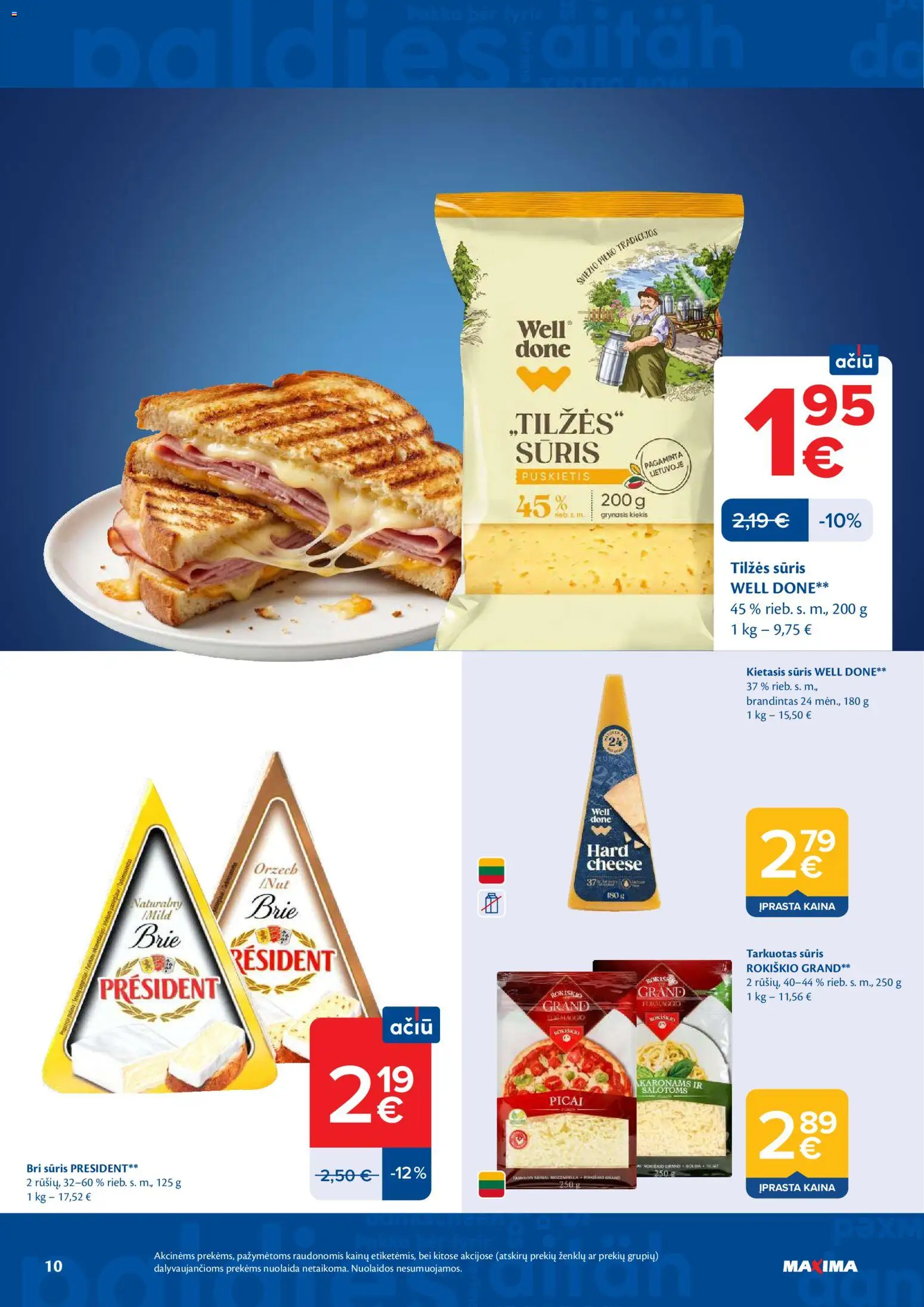 MAXIMA akcijos nuo 21.04.2026 | Puslapis: 10 | Prekių: Sūris