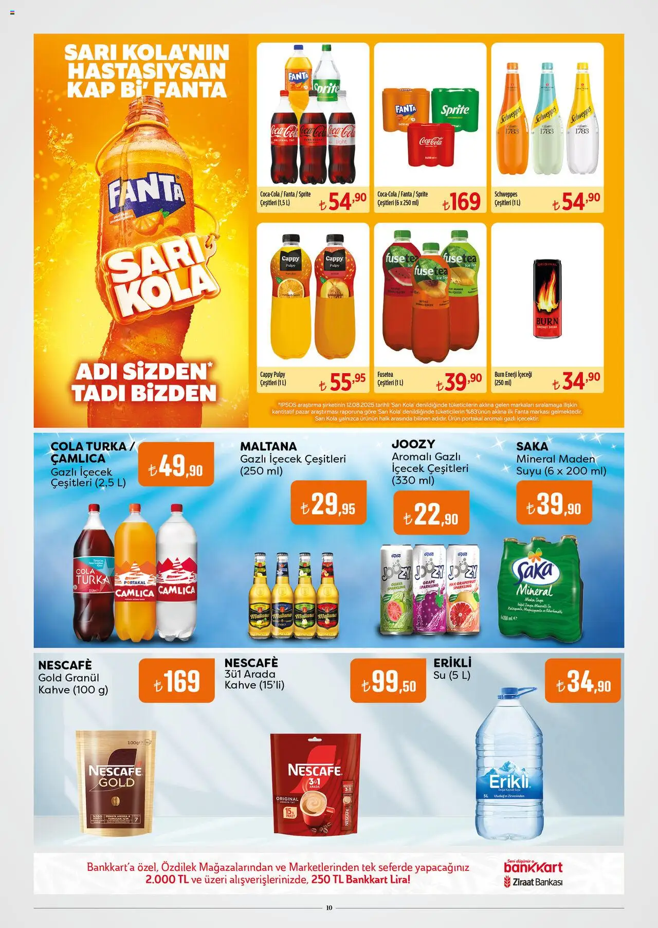 Özdilek Katalog - 24.09.2025 tarihinden itibaren geçerlidir | Sayfa: 10 | Ürünler: Kahve, Su, Gazlı içecek, Fanta
