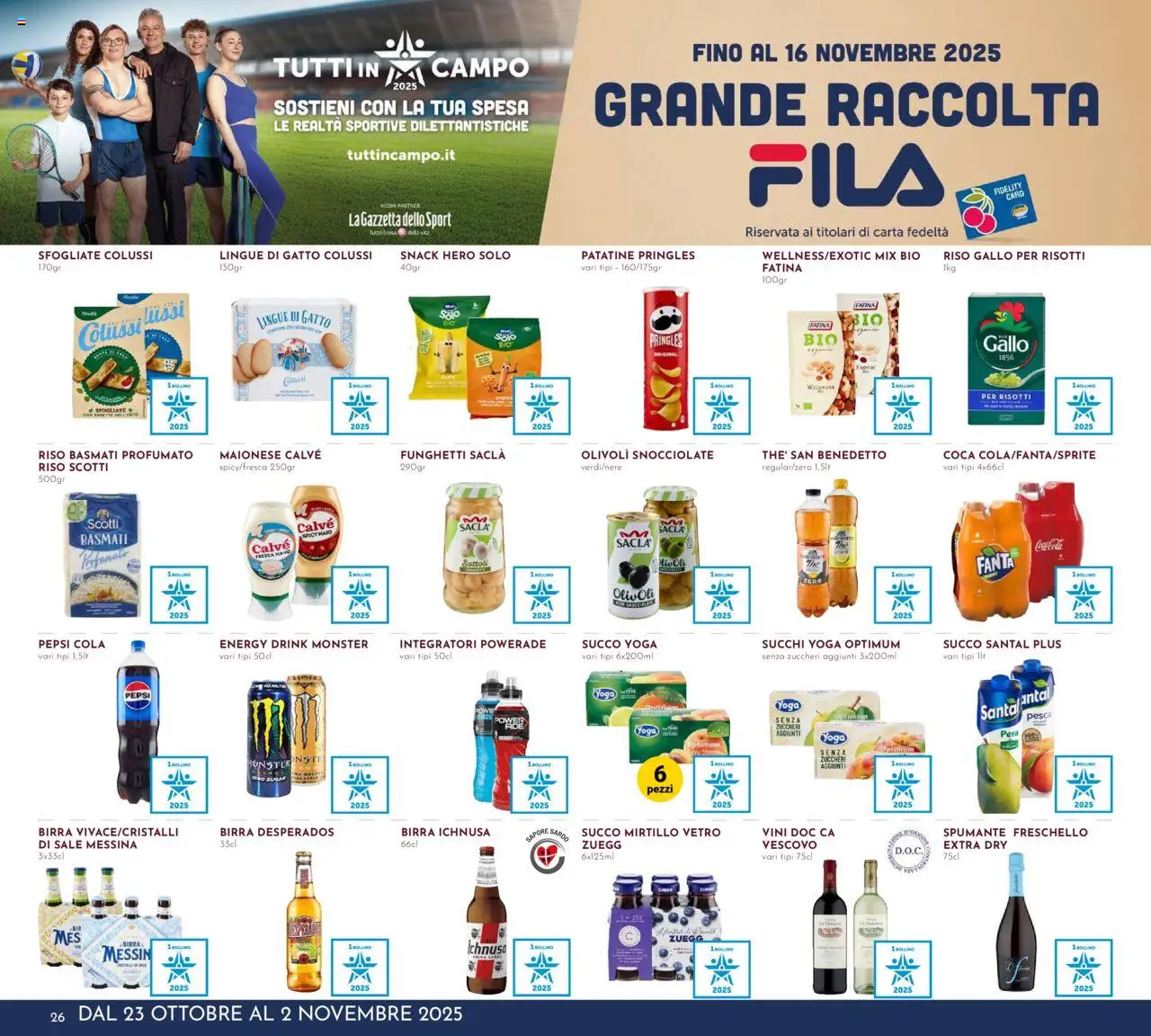 Volantino Pan del 23.10.2025 | Pagina: 26 | Prodotti: Riso Basmati, Patatine, Fanta, Pepsi