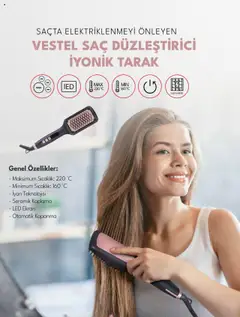 04.10.2025 tarihinden itibaren geçerli olan Vestel kataloğu önizlemesi | Sayfa: 11 | Ürünler: Saç düzleştirici