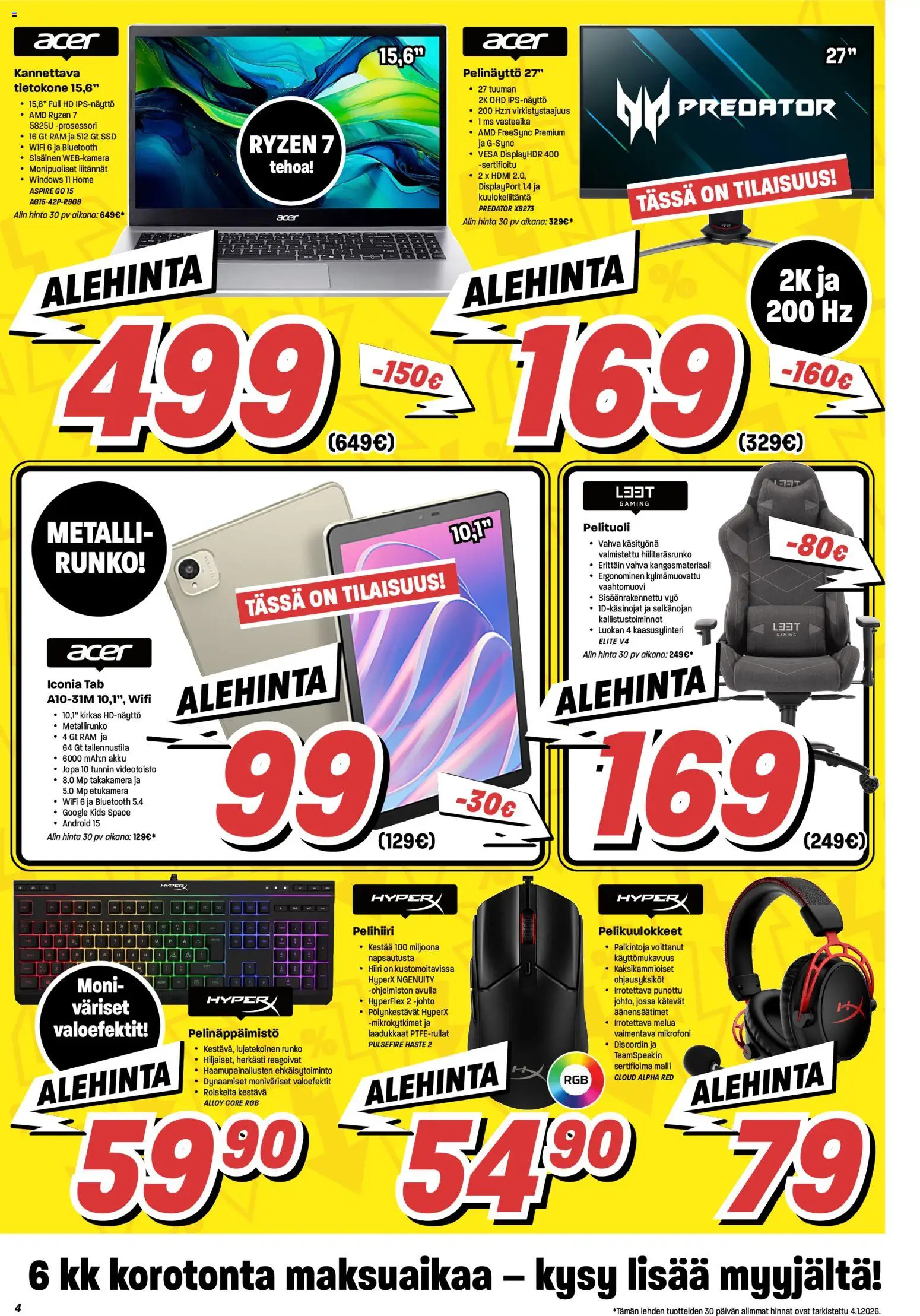 Veikon Kone tarjoukset – voimassa 05.01.2026 alkaen | Sivu: 4 | Tuotteet: Mikrofoni, Akku, Pelituoli, Hiiri