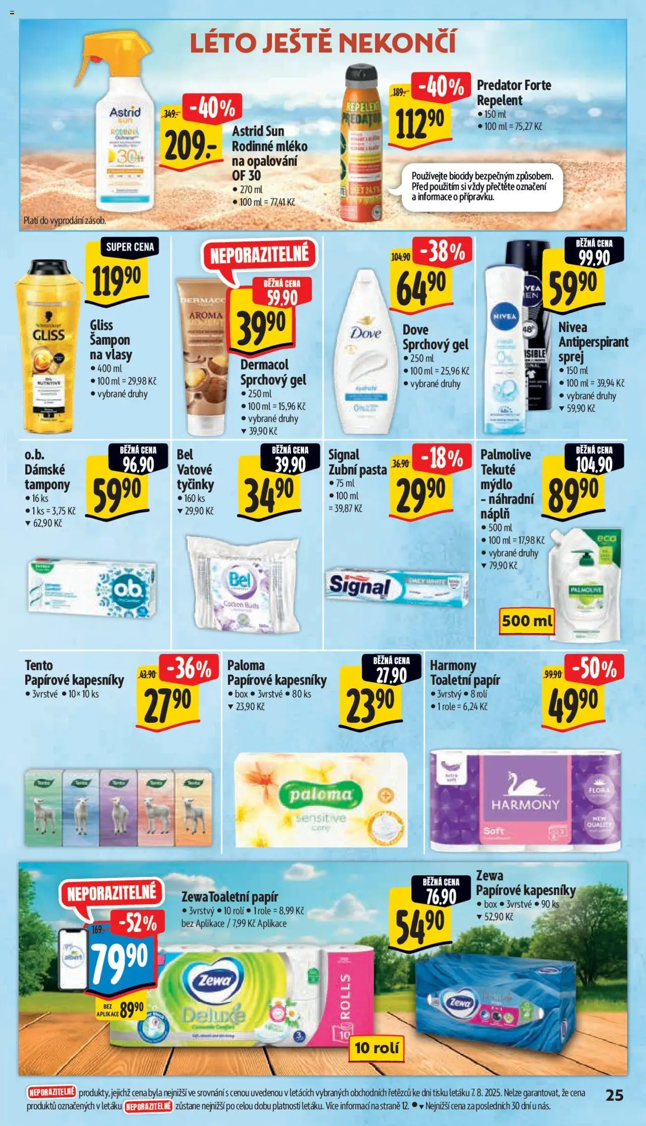 Albert leták - Supermarket od 13.08.2025 | Strana: 32 | Produkty: Antiperspirant, Box, Papírové kapesníky, Flora