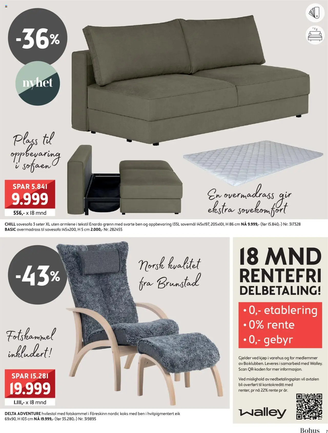  | Side: 7 | Produkter: Overmadrass, Sovesofa, Hvilestol