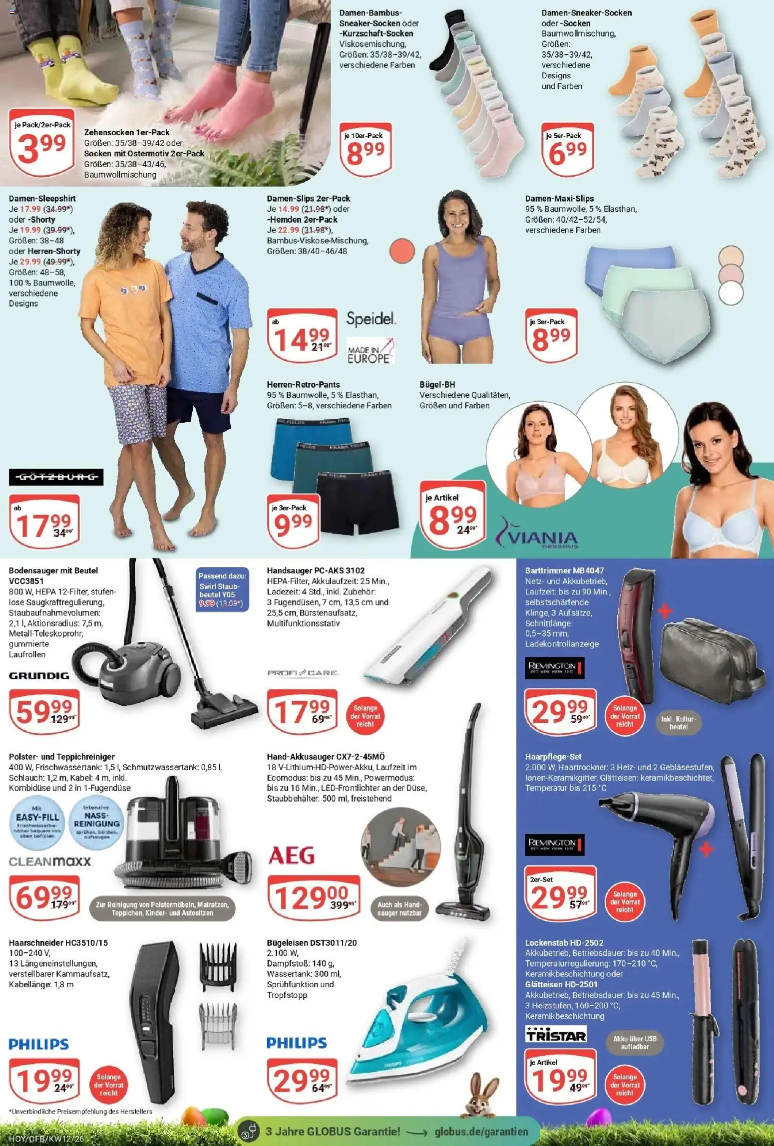 Globus prospekt Hoyerswerda	 – gültig ab 15.03.2026 | Seite: 30 | Produkte: Philips, USB, Haartrockner, Socken