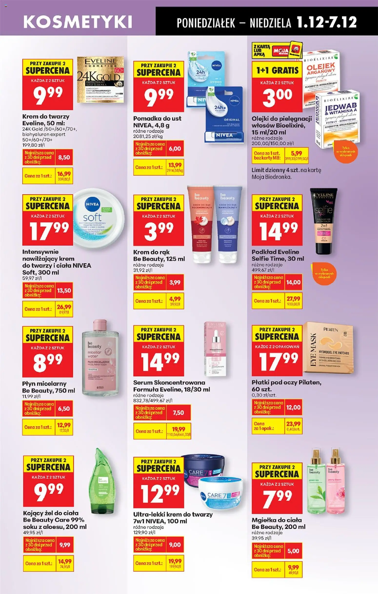Biedronka gazetka od 01.12.2025 | Strona: 73 | Produkty: Olejek arganowy, Pomadka, Krem, Pomadka do ust