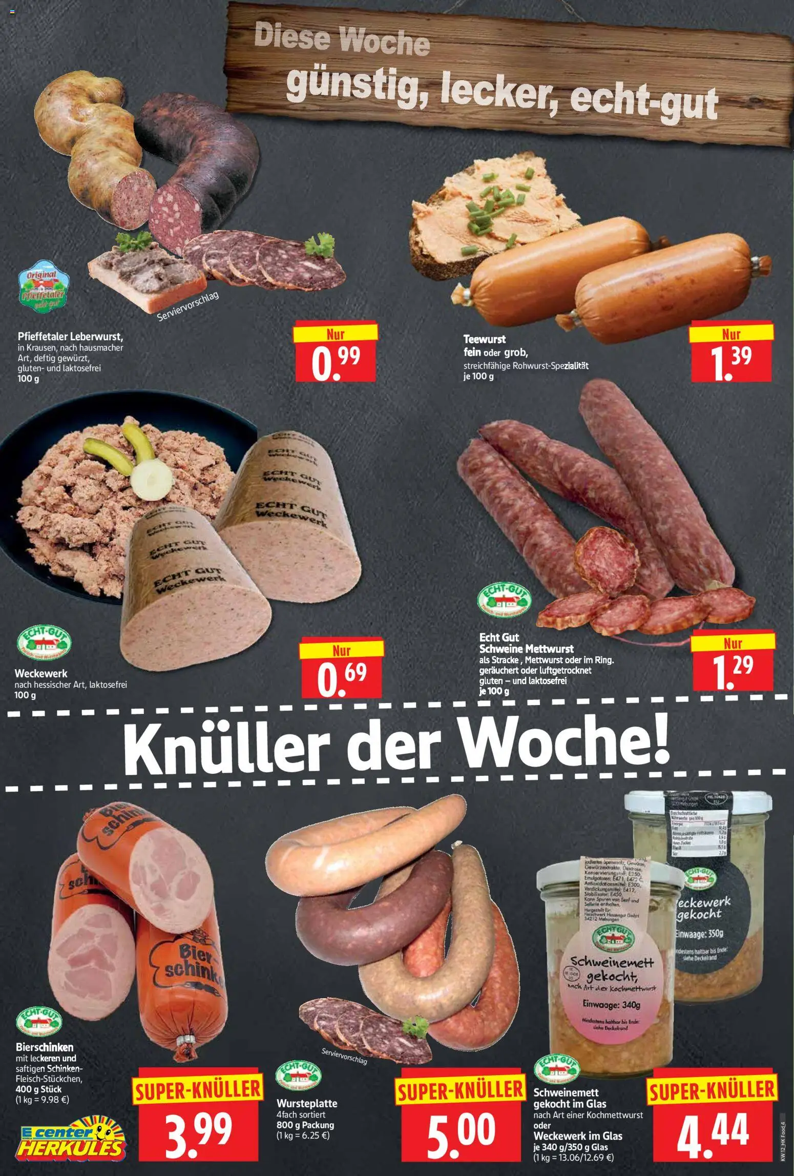 HERKULES Prospekt 	 – gültig ab 16.03.2026 | Seite: 4 | Produkte: Bier, Schinken