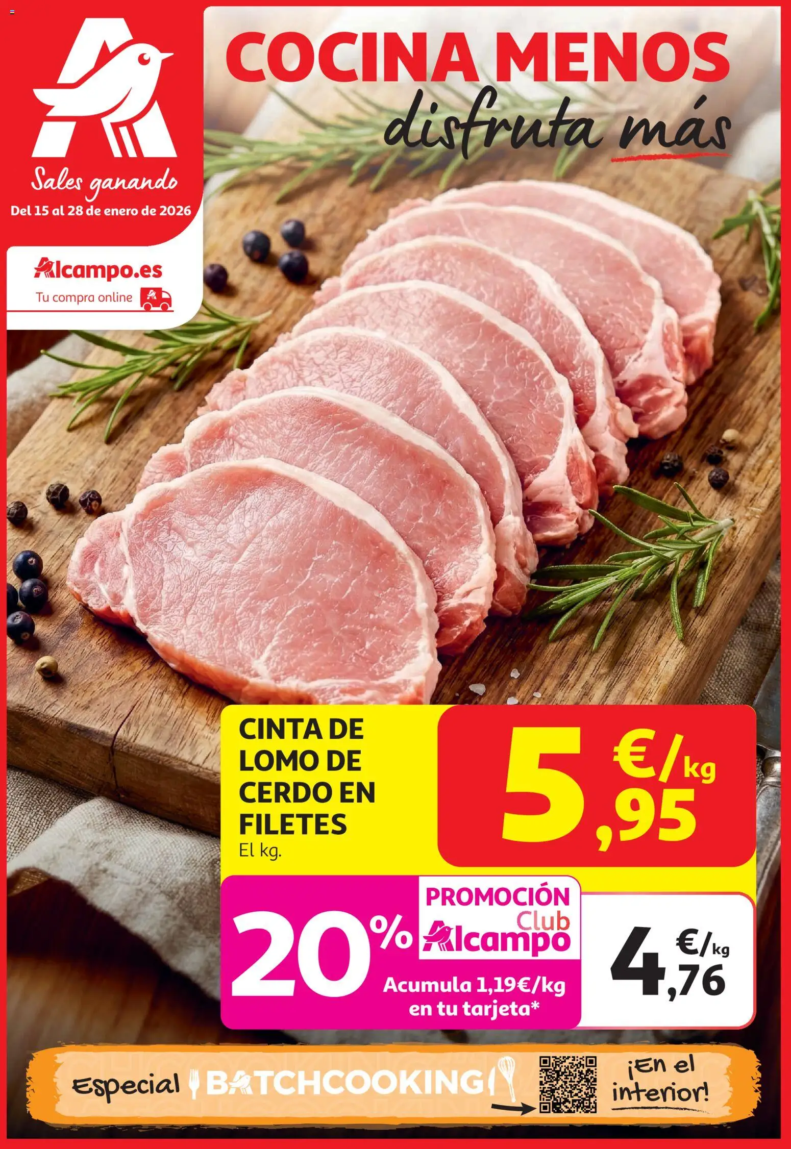 Alcampo - HG Nacional │ válido desde el 15.01.2026 | Página: 1 | Productos: Cerdo, Cocina
