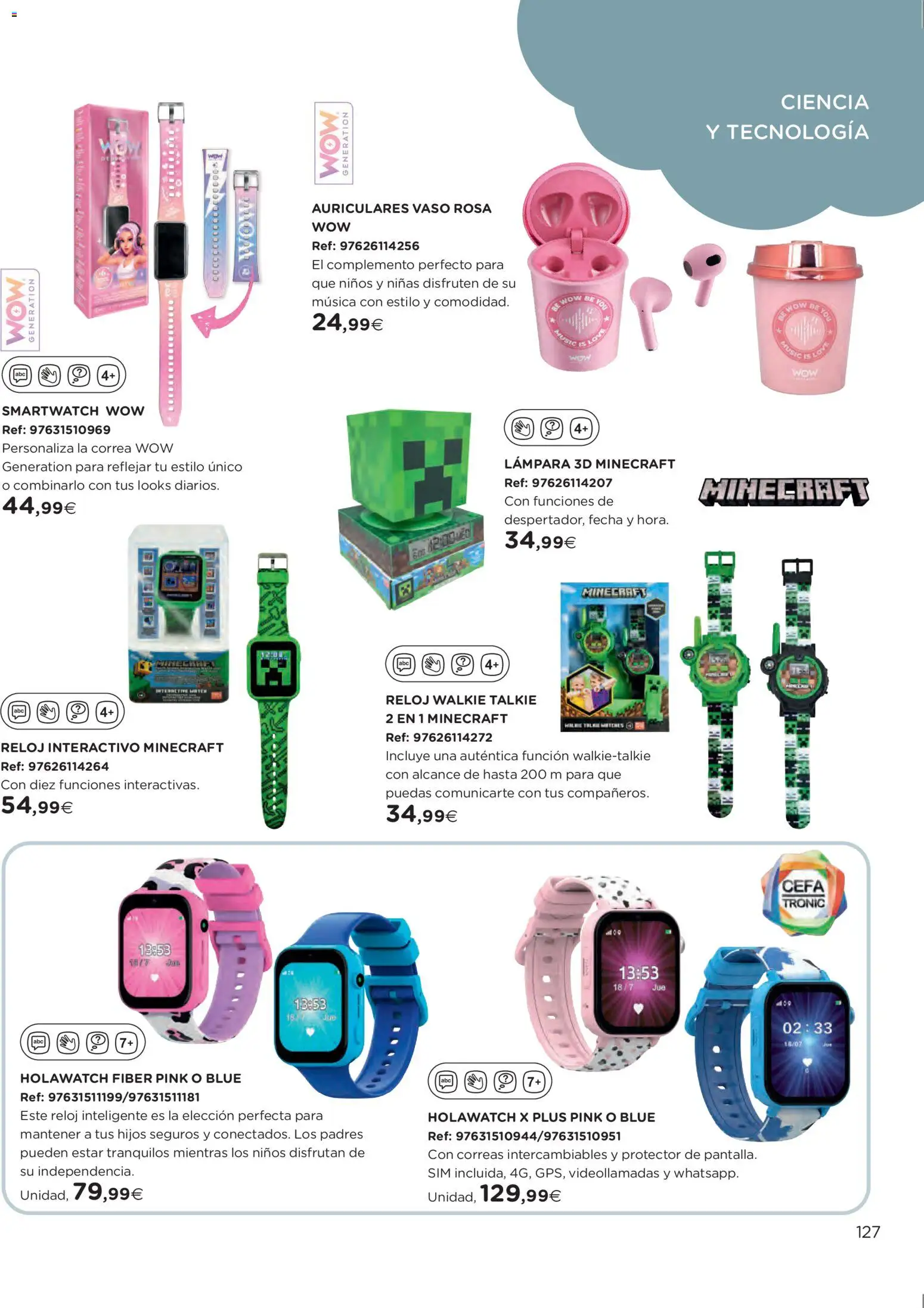 El Corte Inglés ofertas │ válido desde el 27.10.2025 | Página: 127 | Productos: Reloj, Auriculares, Lámpara