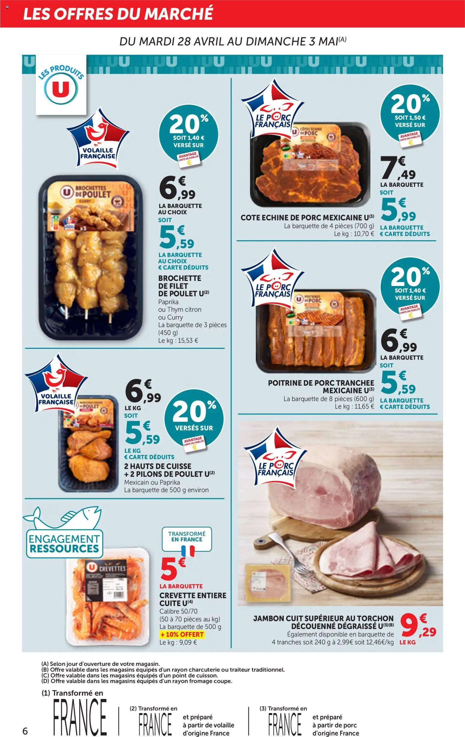 {H1} | Page: 6 | Produits: Citron, Poitrine de porc, Volaille, Jambon