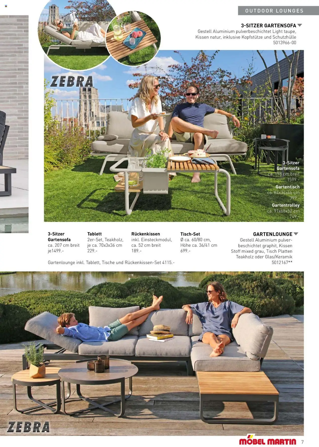 Möbel Martin Wohnfühl-Garten - gültig ab dem 04.03.2025 | Seite: 7 | Produkte: Kissen, Tisch