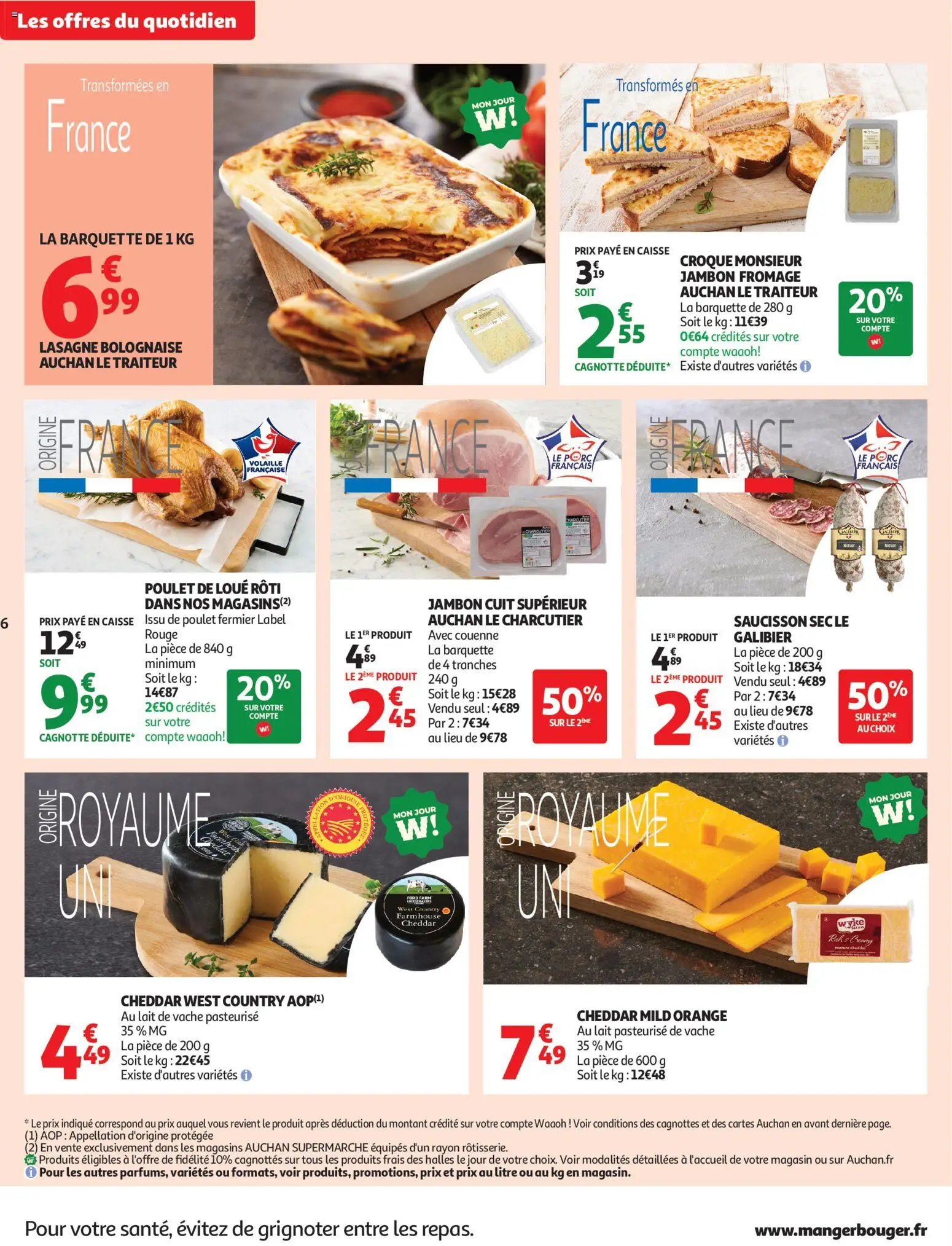 {H1} | Page: 6 | Produits: Saucisson, Saucisson sec, Volaille, Lait