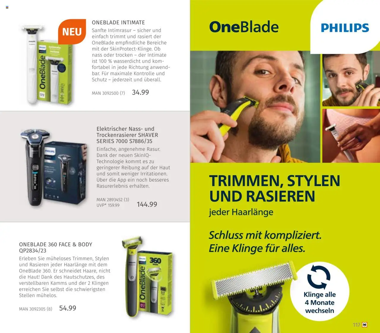 Müller Haushaltskatalog – gültig ab 03.10.2025 | Seite: 117 | Produkte: Philips