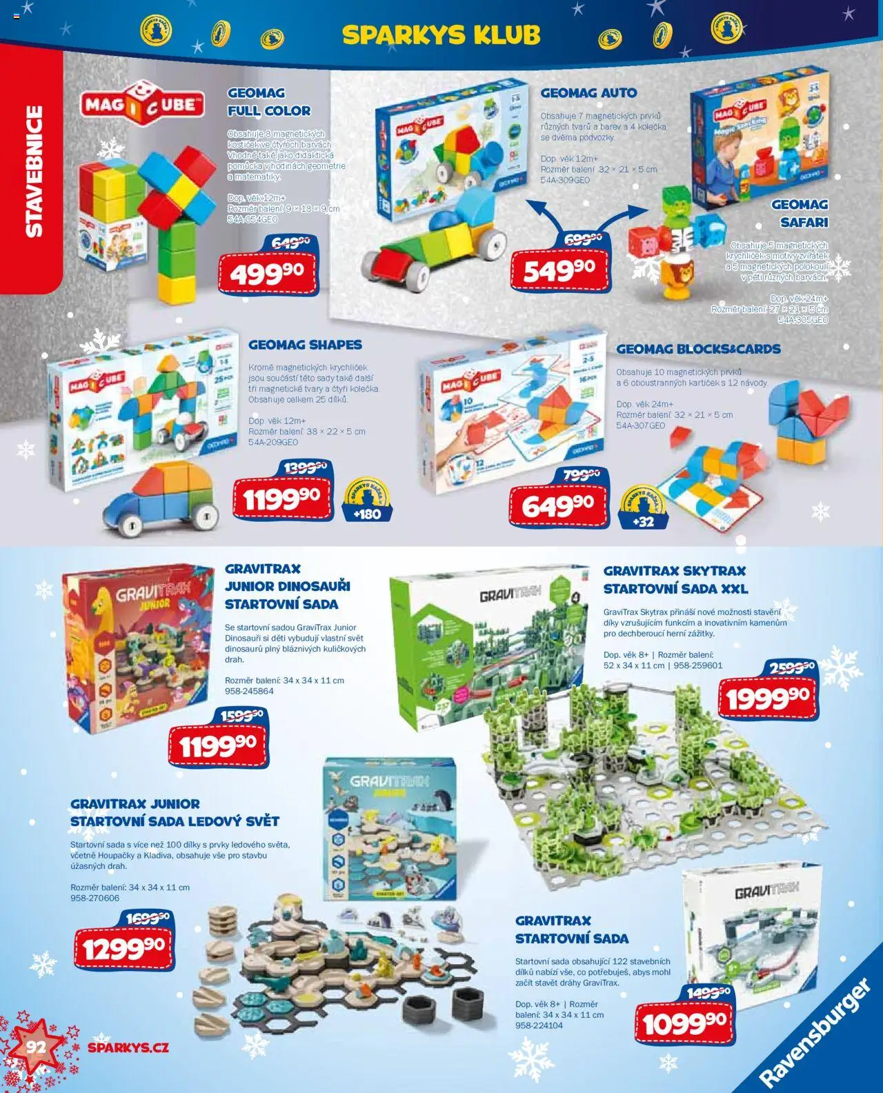 Sparkys katalog Vánoce od 01.10.2025 | Strana: 92 | Produkty: Stavebnice, Dinosauři