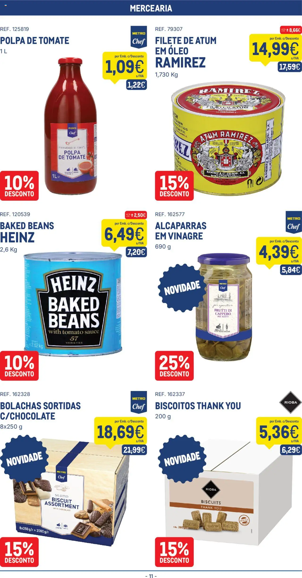 Makro folheto │ válido de 07.10.2025 | Página: 11 | Produtos: Vinagre, Óleo, Tomate, Alcaparras
