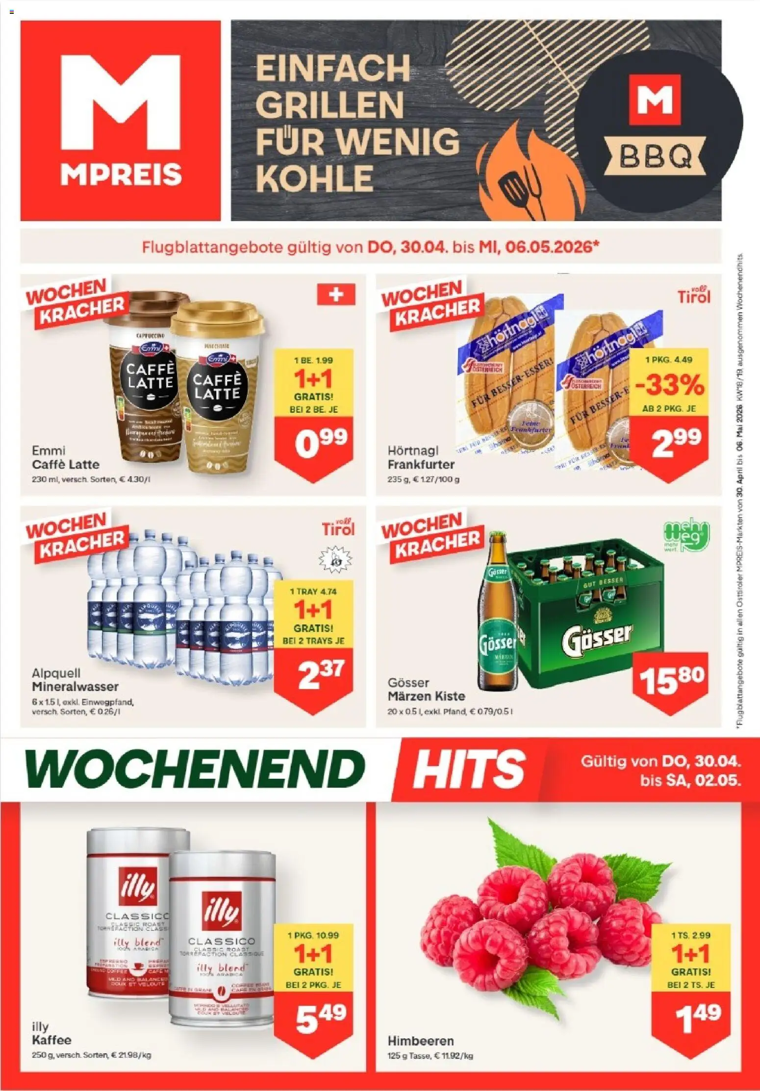 MPREIS Anras gültig ab 30.04.2026 | Seite: 1 | Produkte: Kaffee