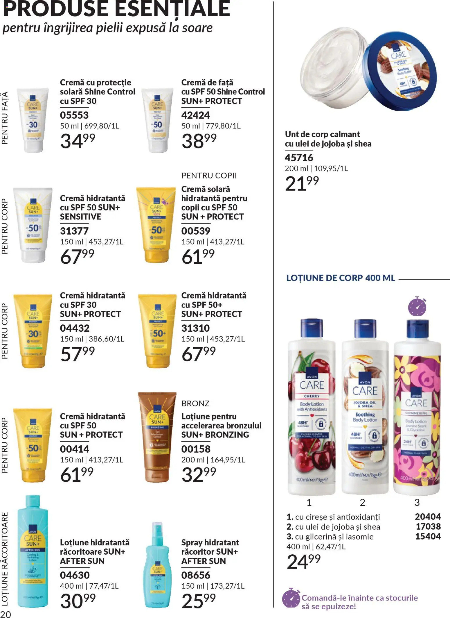 Noul catalog Avon – valabil de la 01.03.2026 | Pagină: 202 | Produse: Body, Arapsaçı, Cremă, Ulei