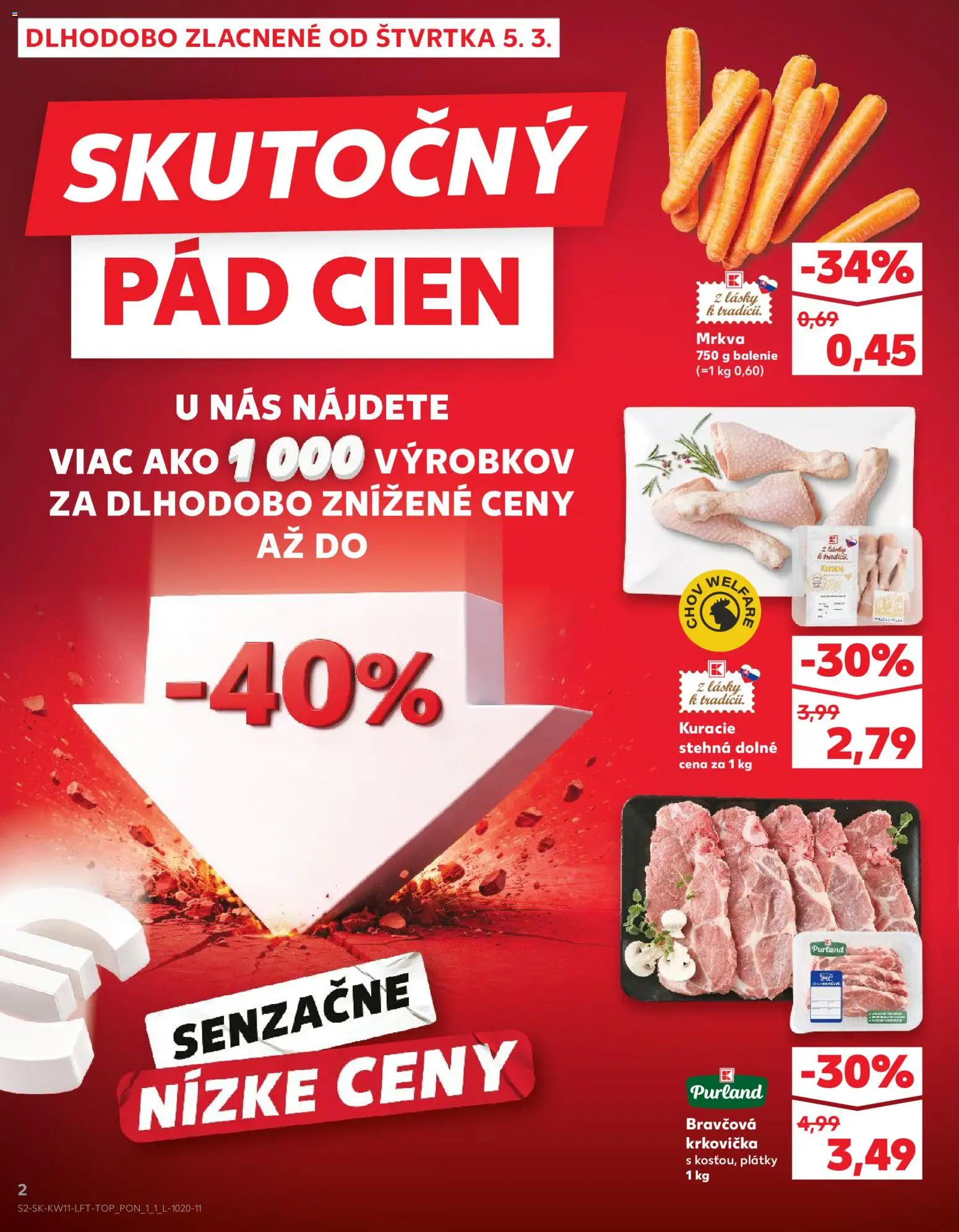 Kaufland SK akciós ujság - amely érvényes a következő dátumtól: 12.03.2026 | Oldal: 2
