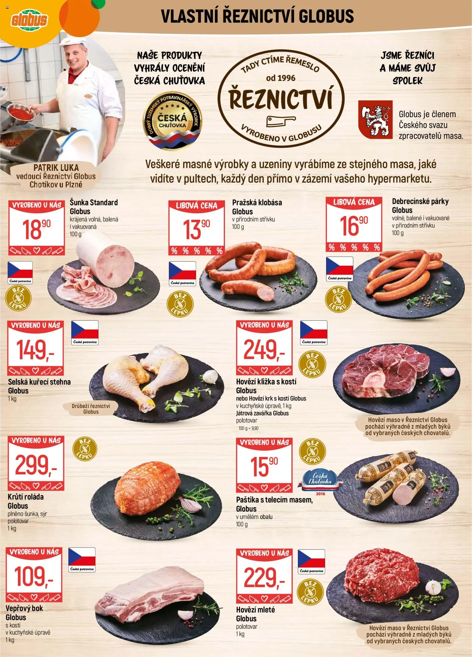 Globus leták - Plzeň od 04.03.2026 | Strana: 9 | Produkty: Hovězí, Sýr, Hovězí maso, Paštika