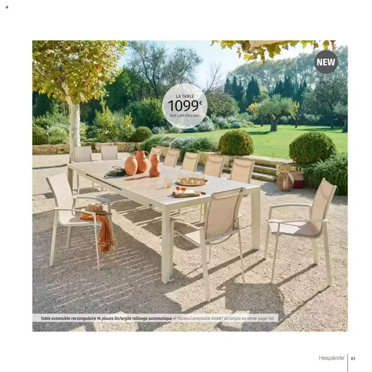  | Page: 83 | Produits: Table extensible, Fauteuil, Table