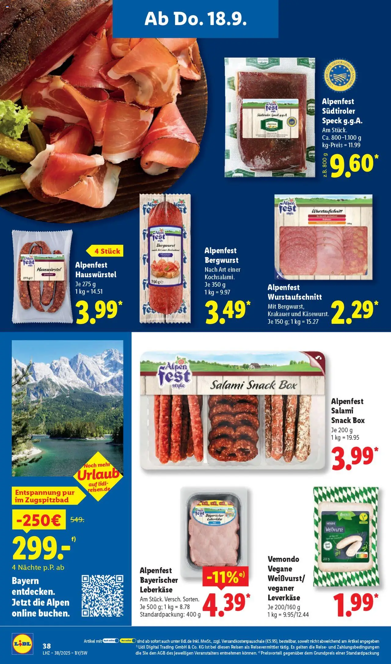 Lidl Prospekt Uffenheim – gültig ab 15.09.2025 | Seite: 54 | Produkte: Box, Salami, Leberkase