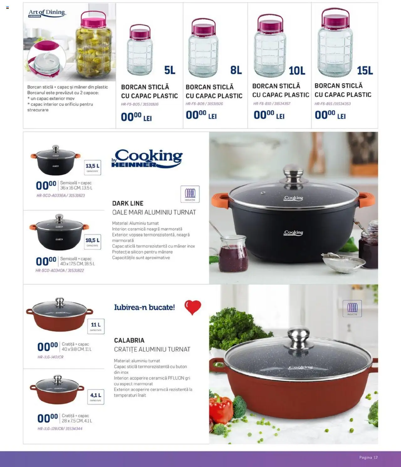 Carrefour catalog - Heinner – valabil de la 20.08.2025 | Pagină: 13 | Produse: Cratiță, Vopsea, Mâner, Borcan