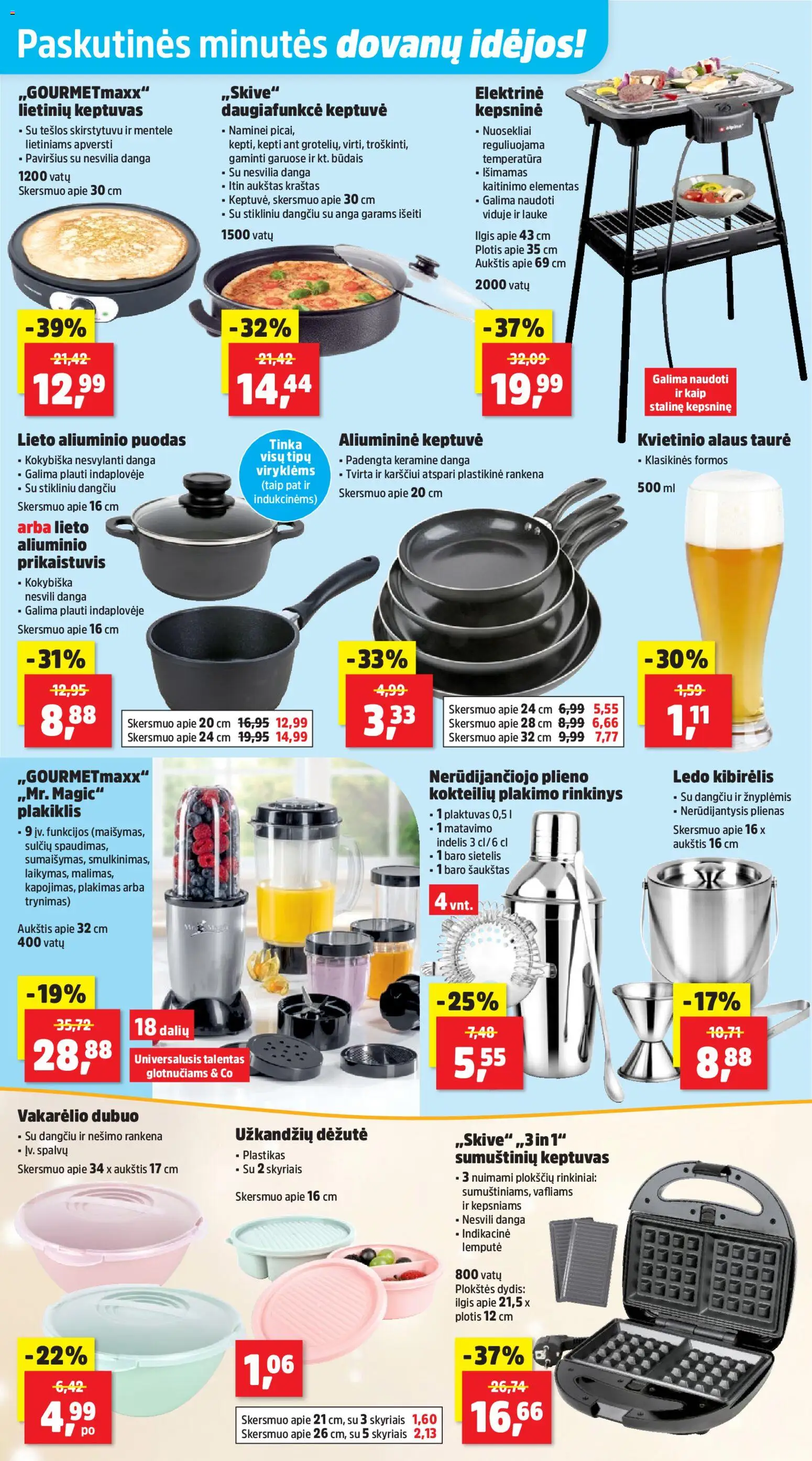 Thomas Philipps akcijos nuo 22.12.2025 | Puslapis: 4 | Prekių: Plaktuvas, Taurė, Keptuvė, Dubuo