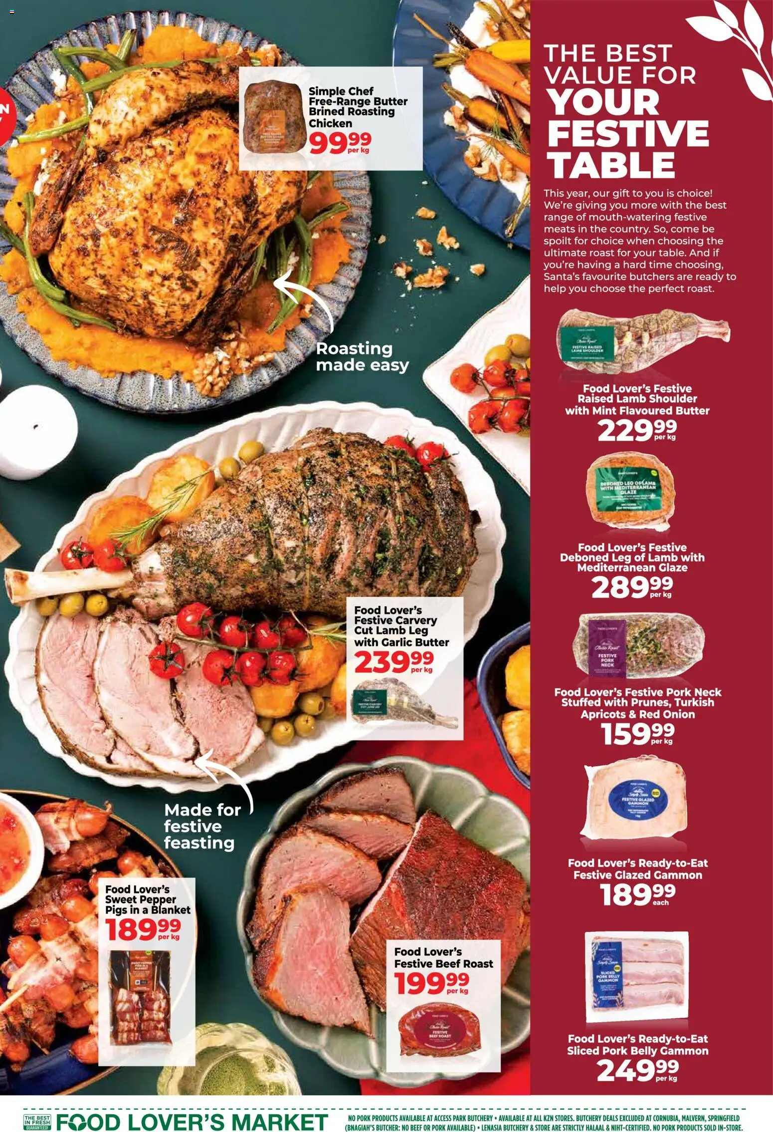 New Food Lover's Market catalogue – valid from 08.12.2025 | Page: 5 | Products: Blanket, Butter, Pork, Beef